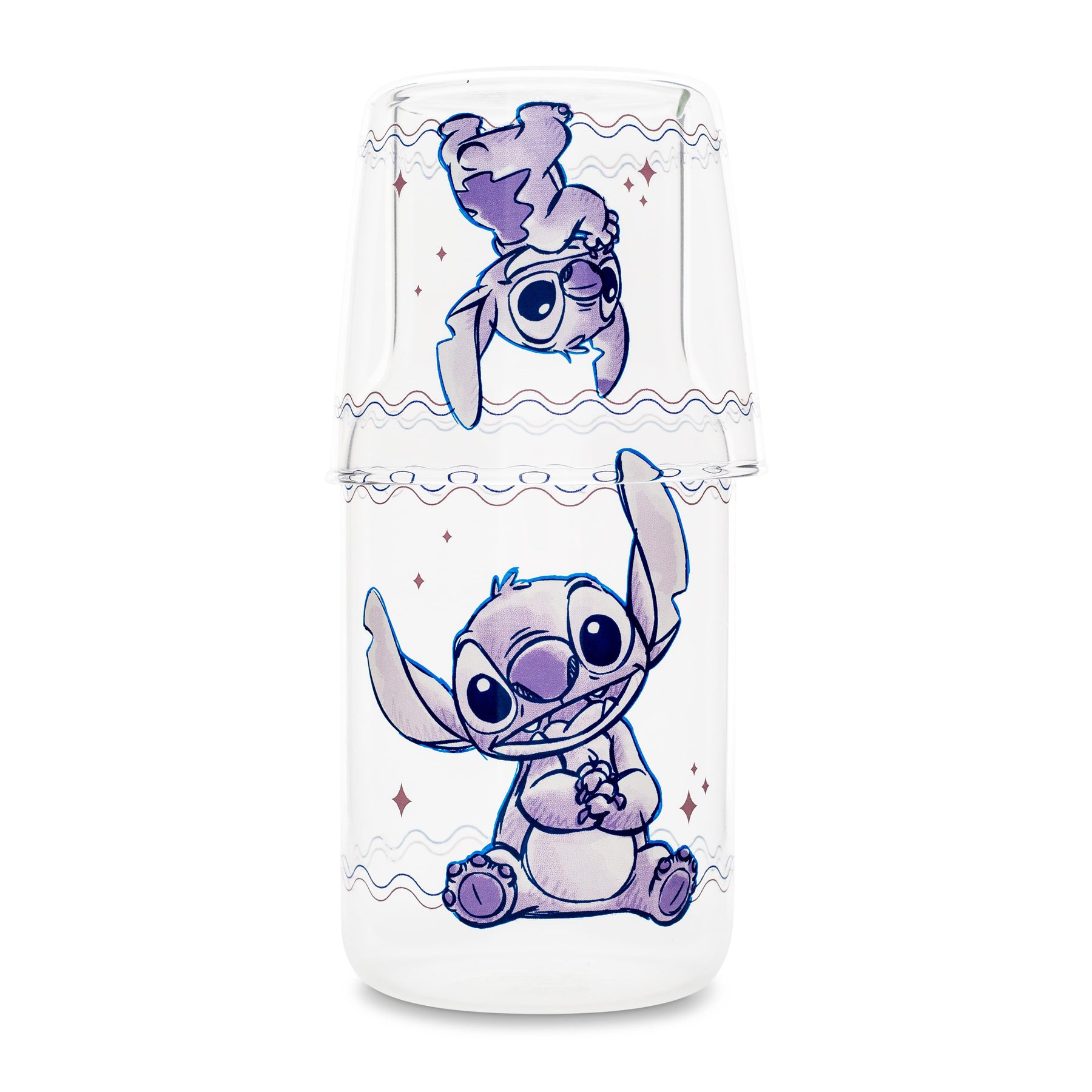 Disney Lilo & Stitch 18-Ounce Glass Pitcher and 8-Ounce Cup