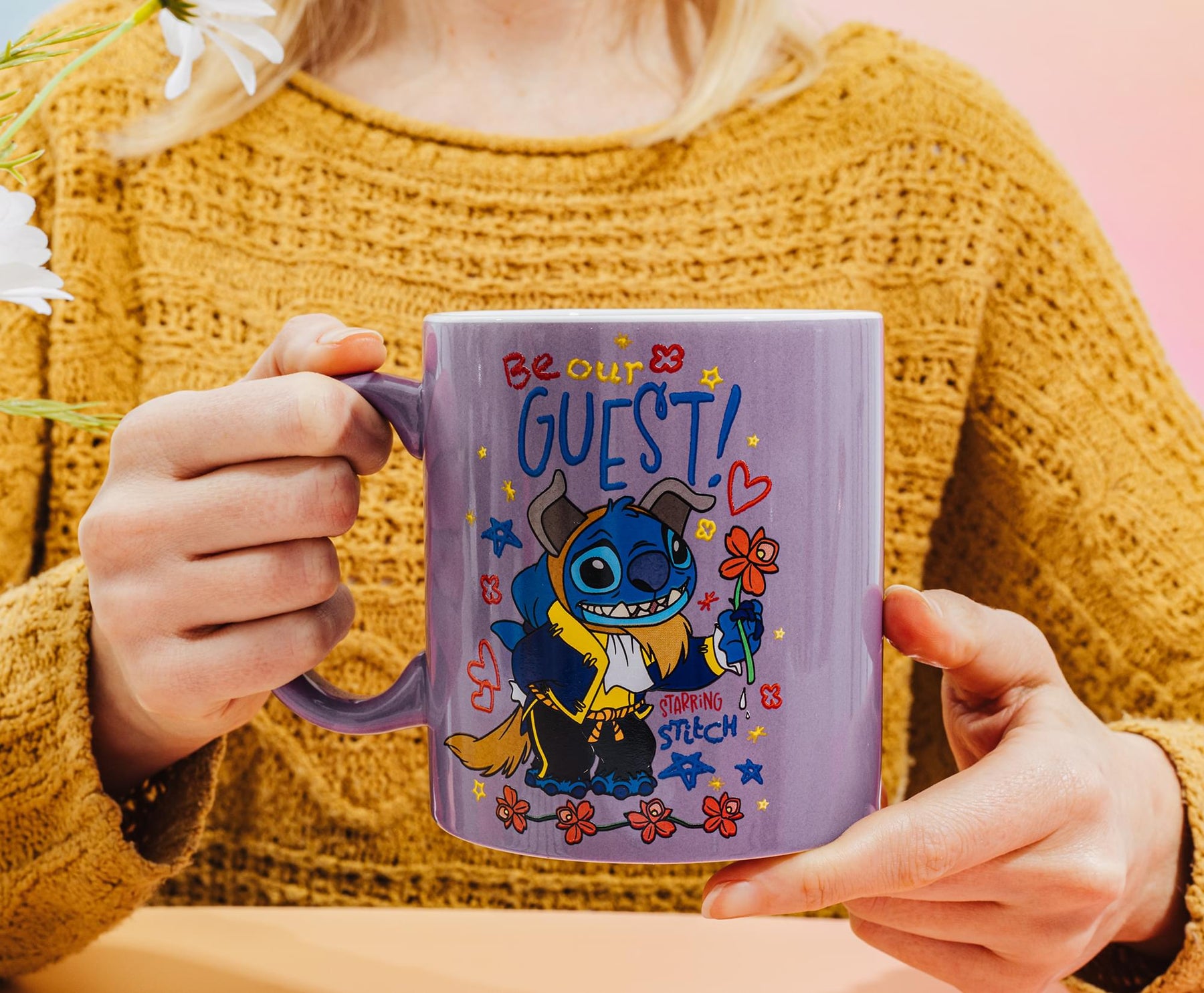 Disney Lilo & Stitch "Be Our Guest" Ceramic Mug | Holds 20 Ounces