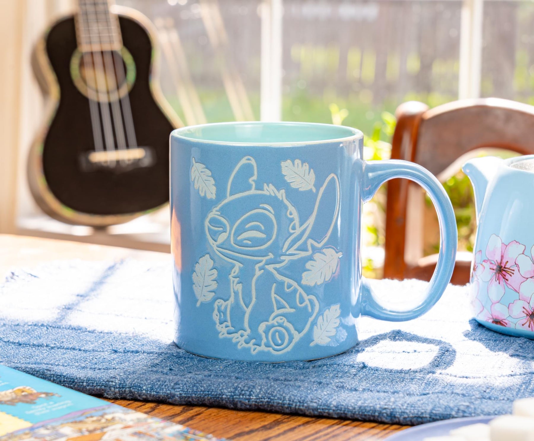 Disney Lilo & Stitch "Cute But Cheeky" Wax-Resist Ceramic Mug | Holds 20 Ounces