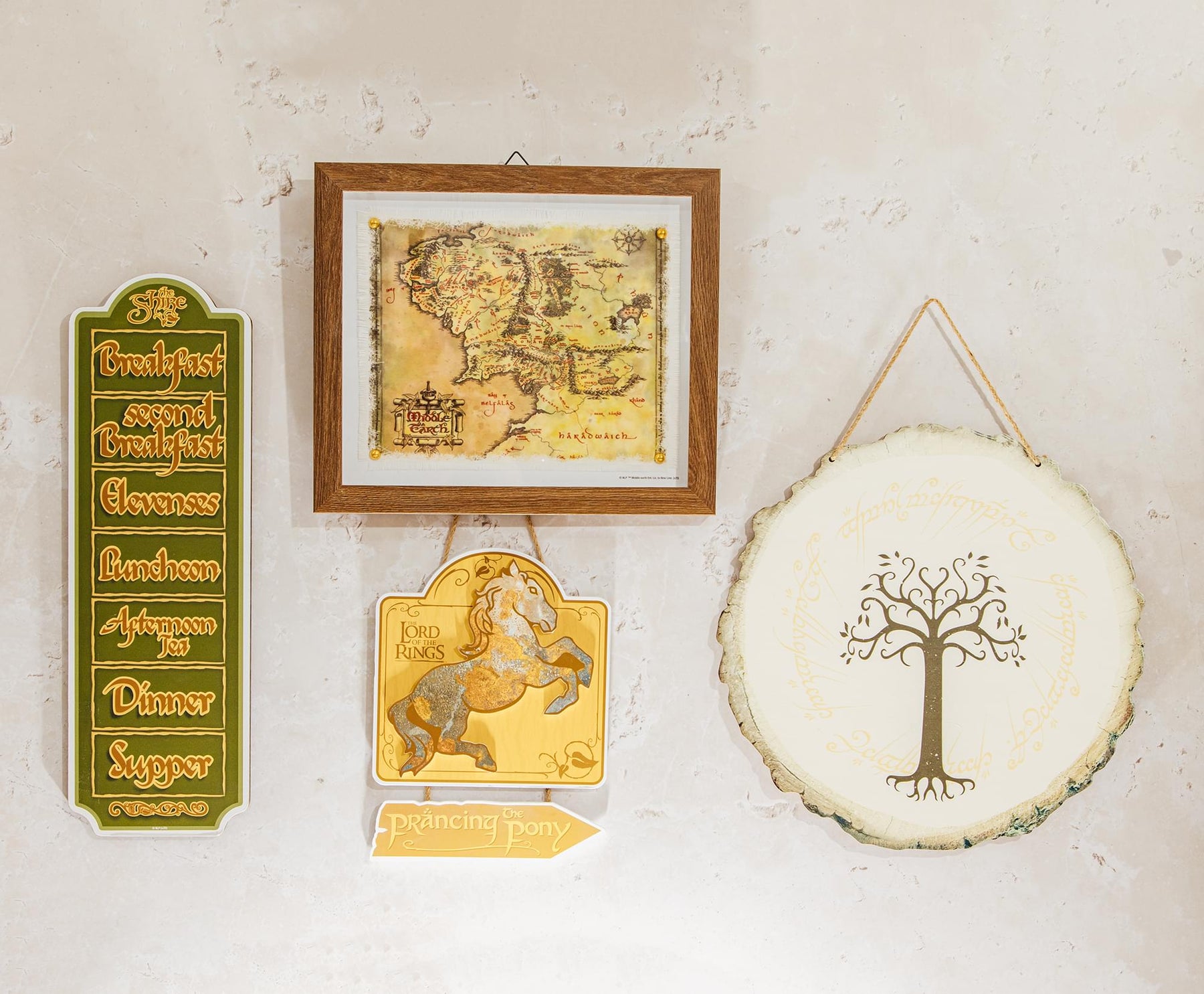 The Lord Of The Rings The Prancing Pony Hanging Wall Sign | 11 x 8 Inches