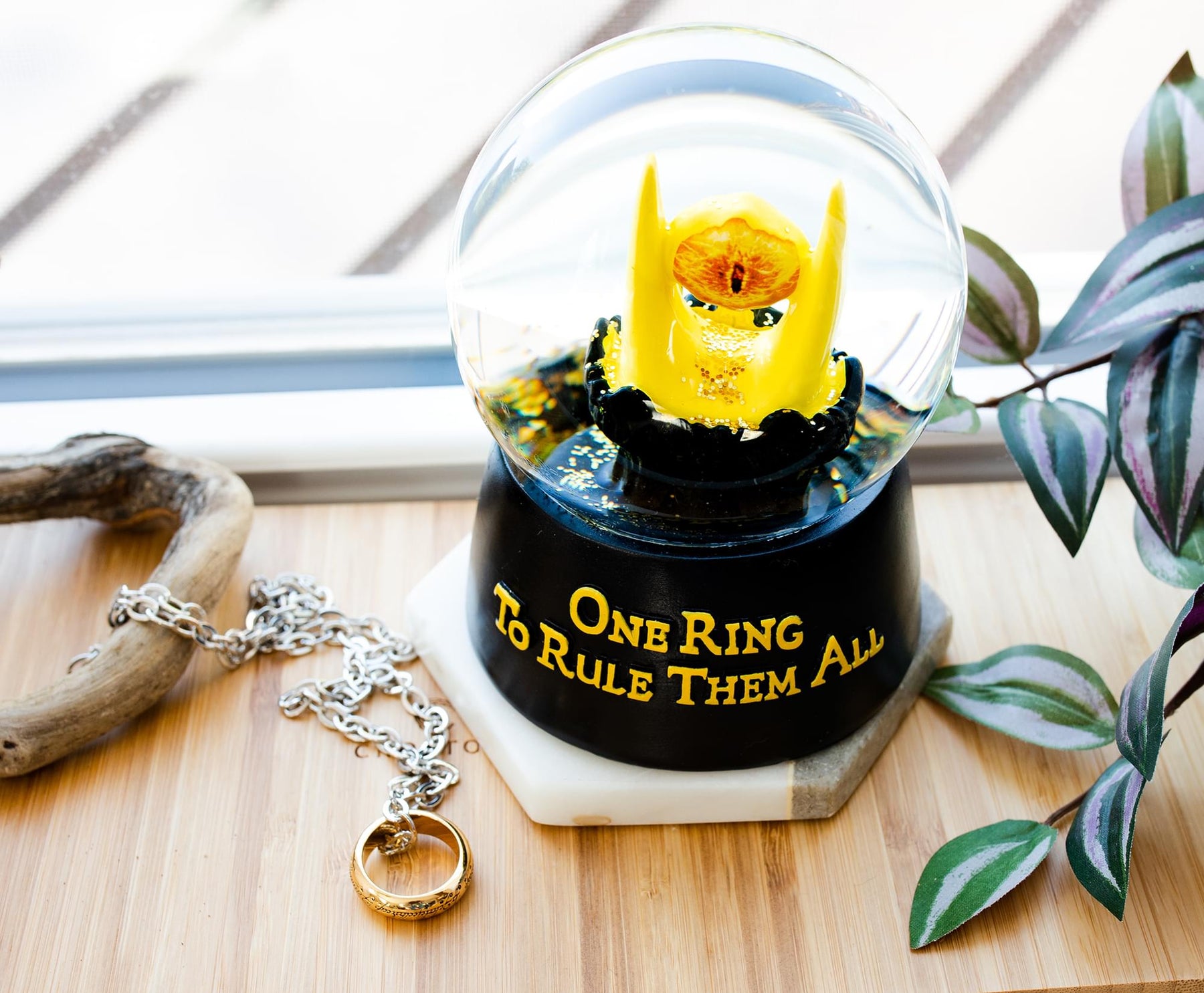 The Lord Of The Rings Eye of Sauron Light-Up Snow Globe | 6 Inches Tall
