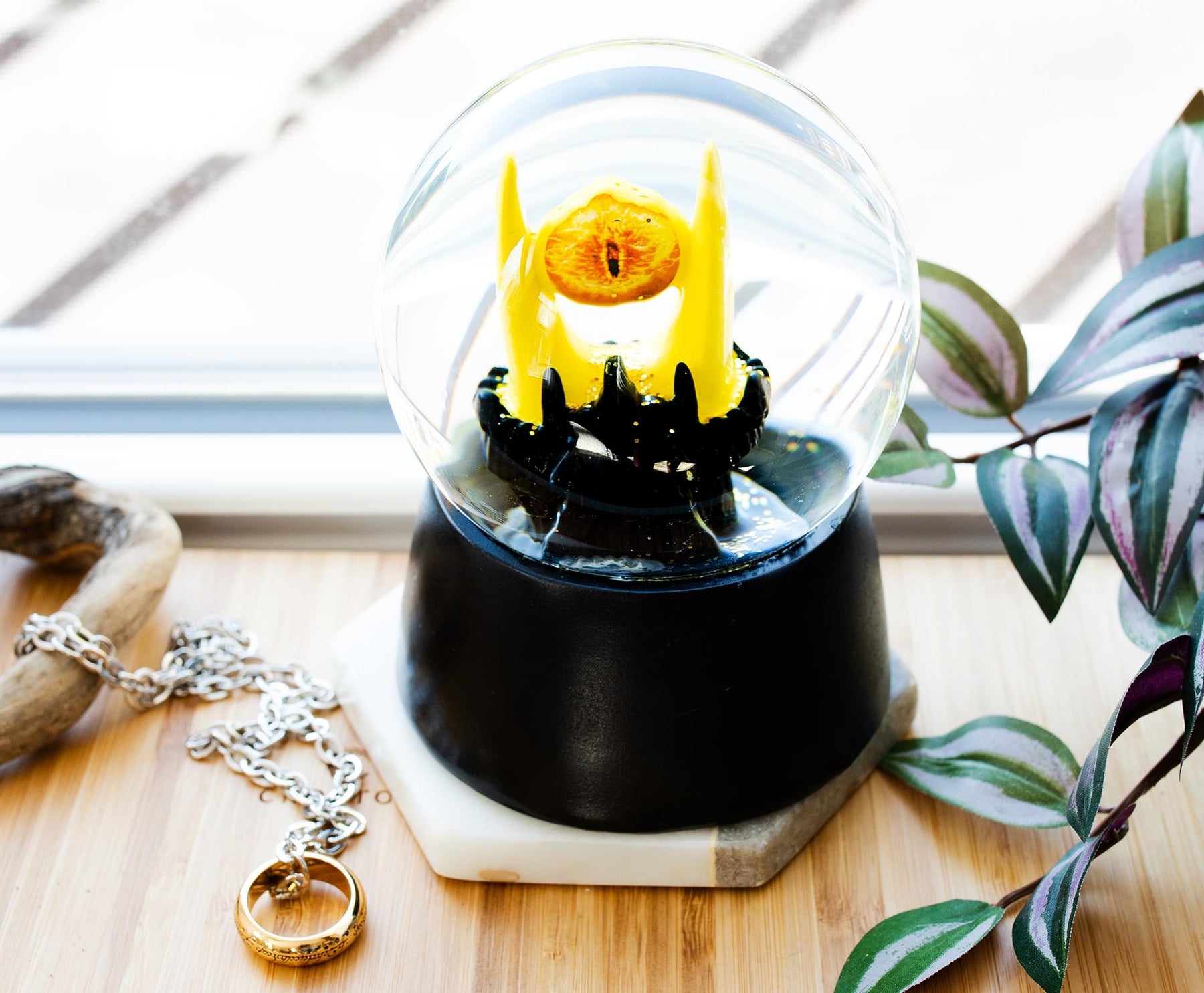 The Lord Of The Rings Eye of Sauron Light-Up Snow Globe | 6 Inches Tall