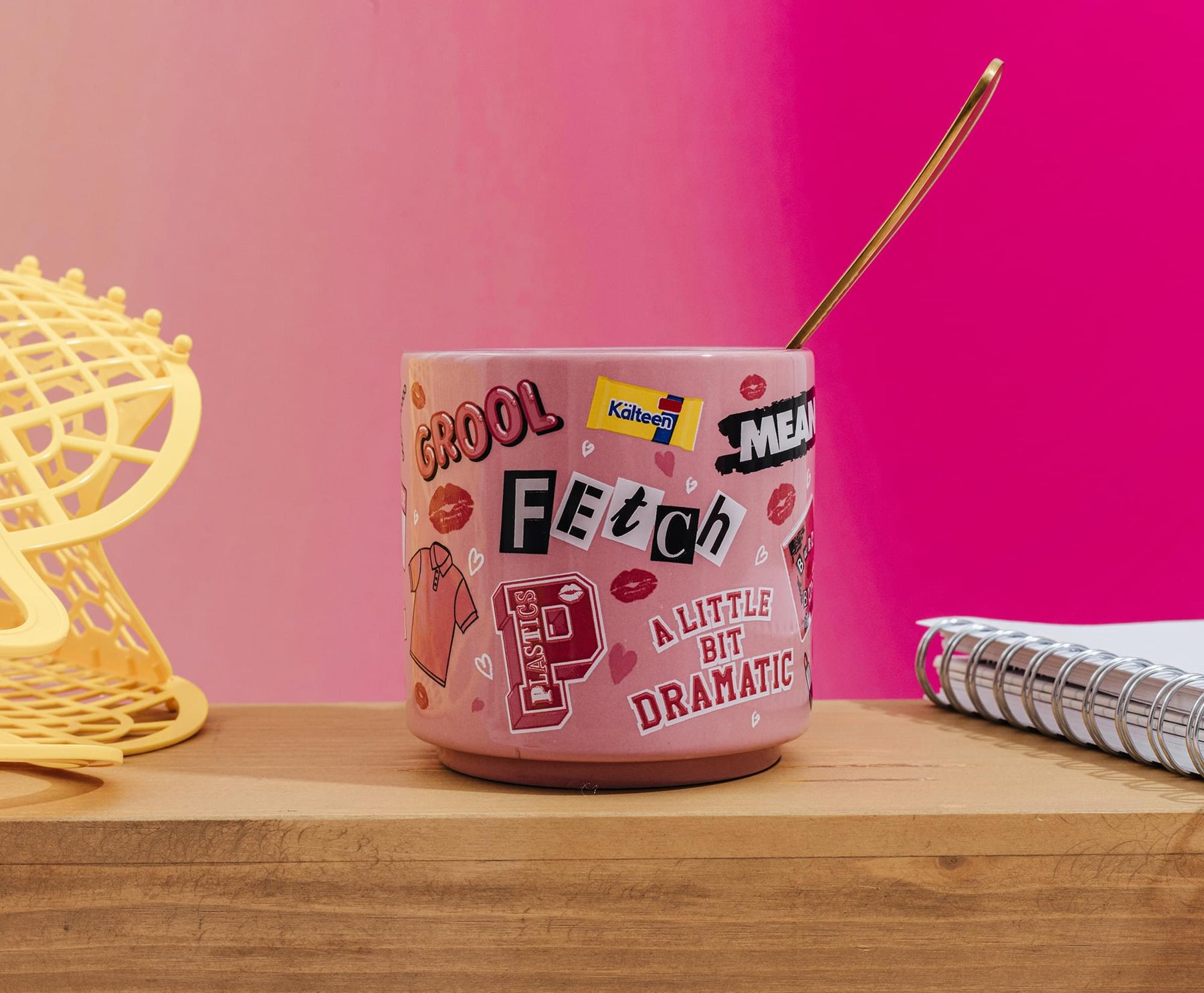 Mean Girls Icons Pink Ceramic Mug | Holds 13 Ounces