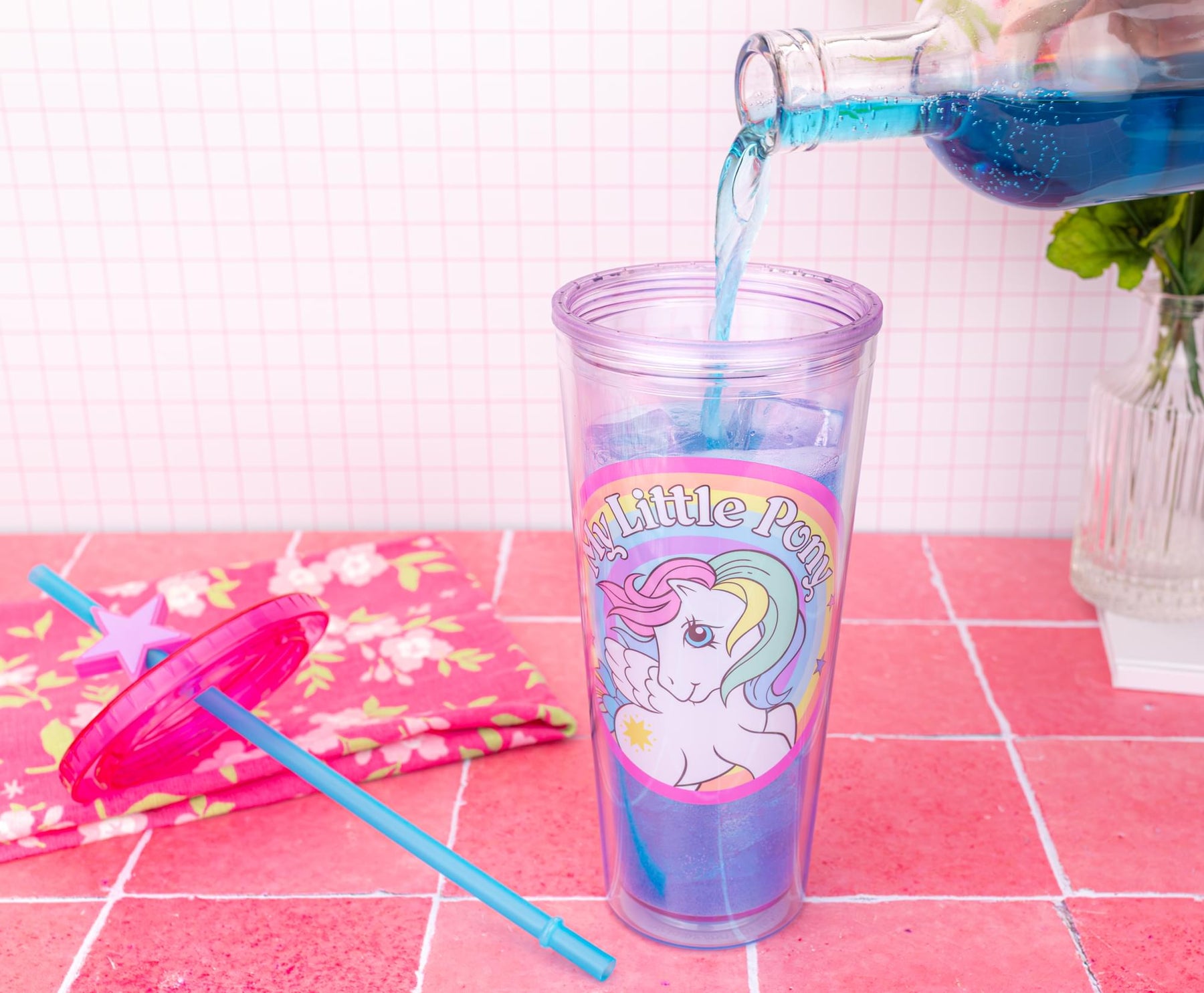 My Little Pony Starshine 24-Ounce Carnival Cup With Lid and Straw Topper Charm