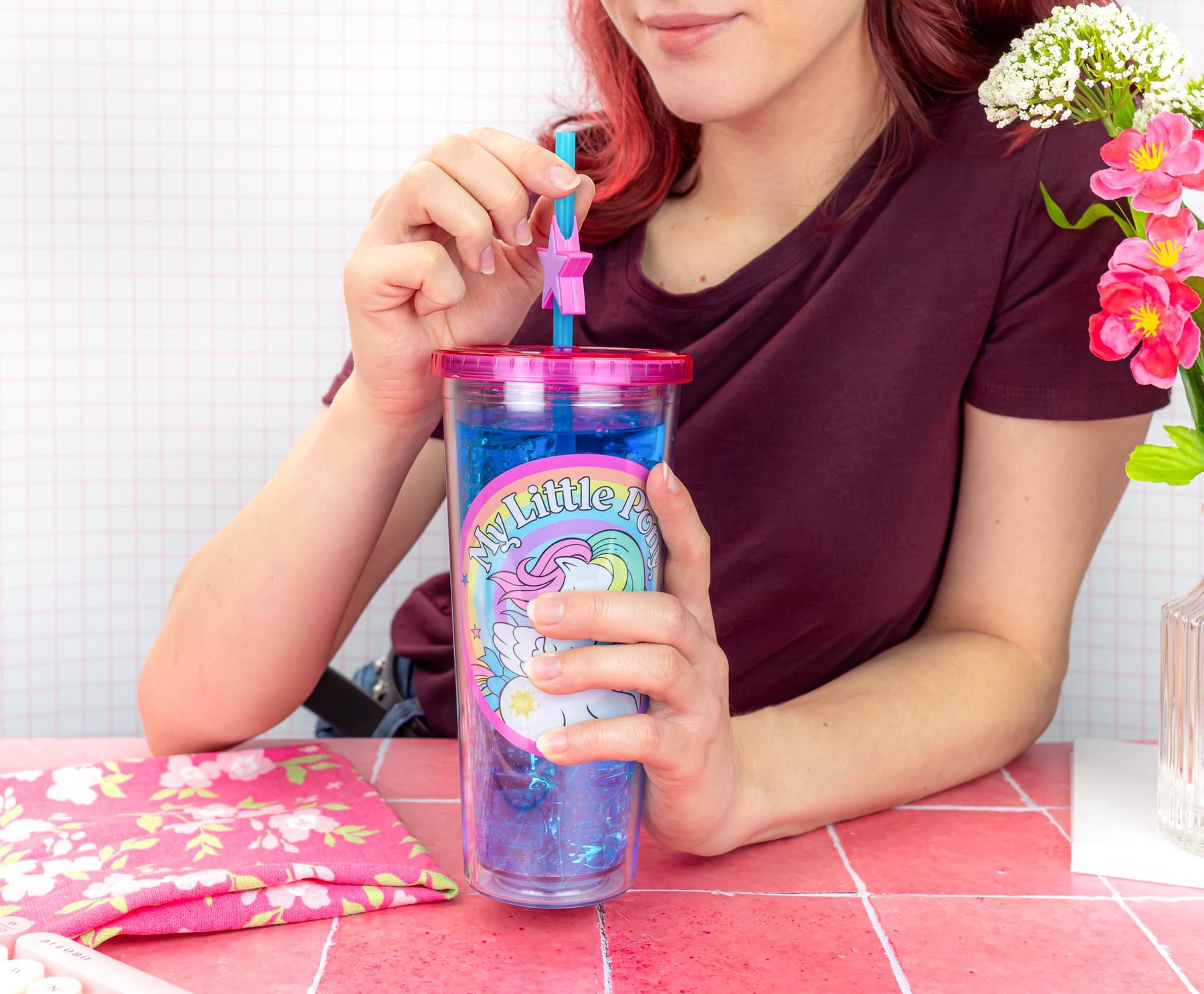 My Little Pony Starshine 24-Ounce Carnival Cup With Lid and Straw Topper Charm