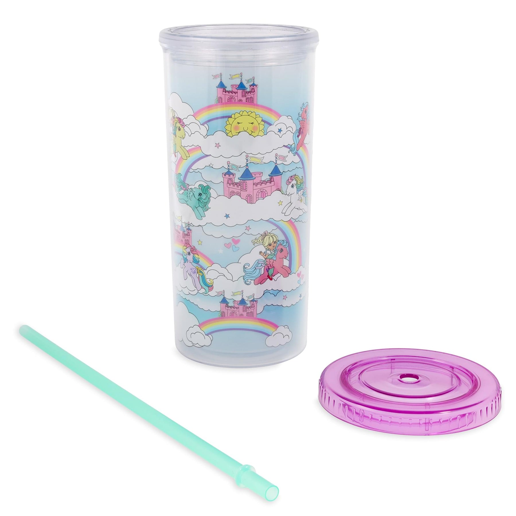My Little Pony Dream Castle 20-Ounce Carnival Cup With Lid and Straw