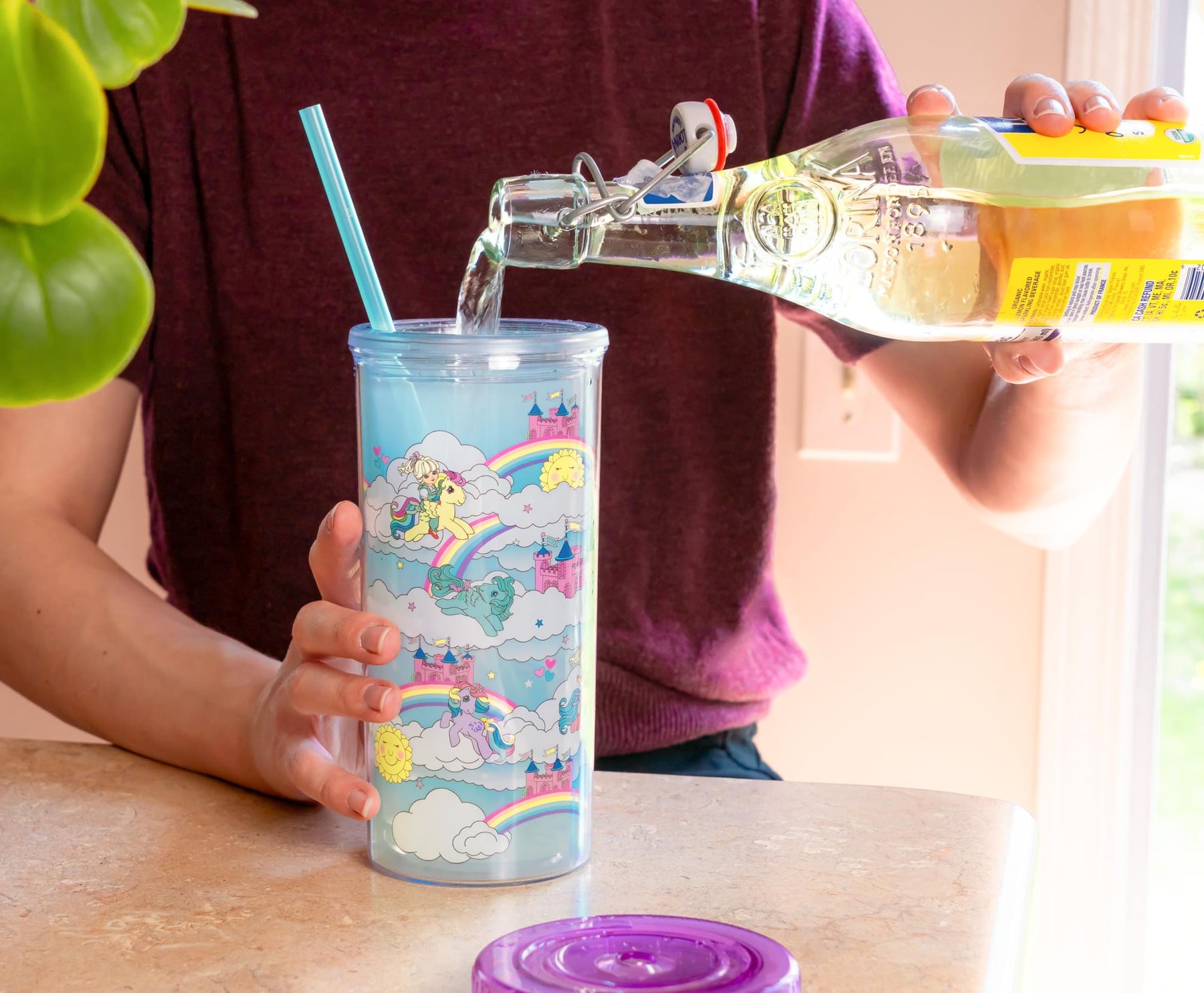 My Little Pony Dream Castle 20-Ounce Carnival Cup With Lid and Straw