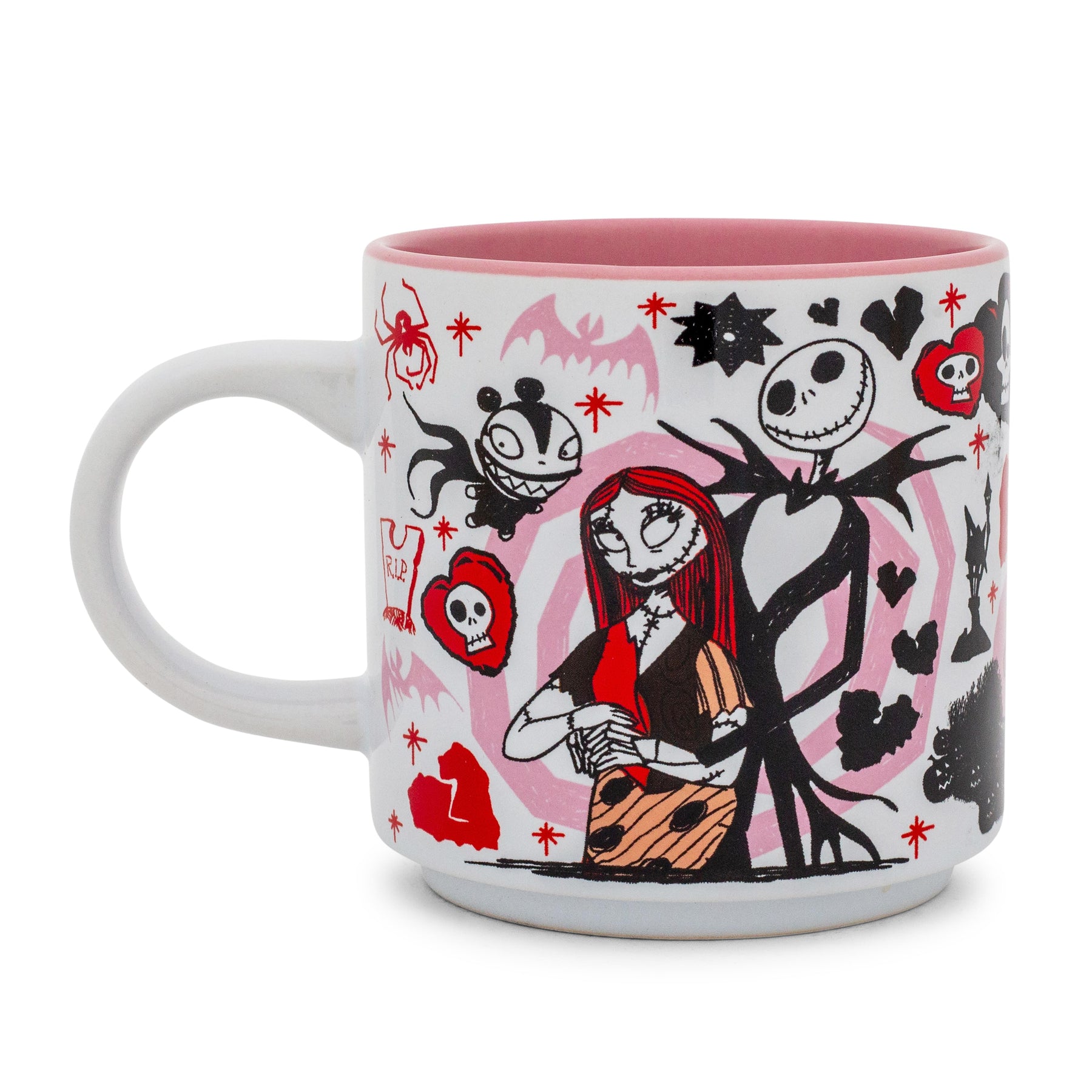 Disney The Nightmare Before Christmas Valentine's Town Stackable Ceramic Mug