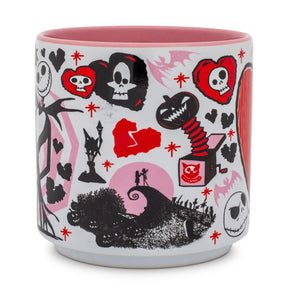 Disney The Nightmare Before Christmas Valentine's Town Stackable Ceramic Mug