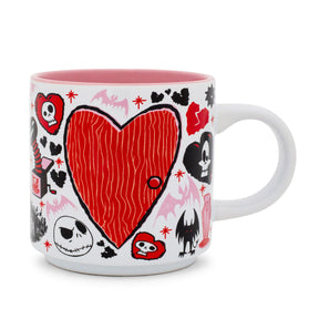 Disney The Nightmare Before Christmas Valentine's Town Stackable Ceramic Mug