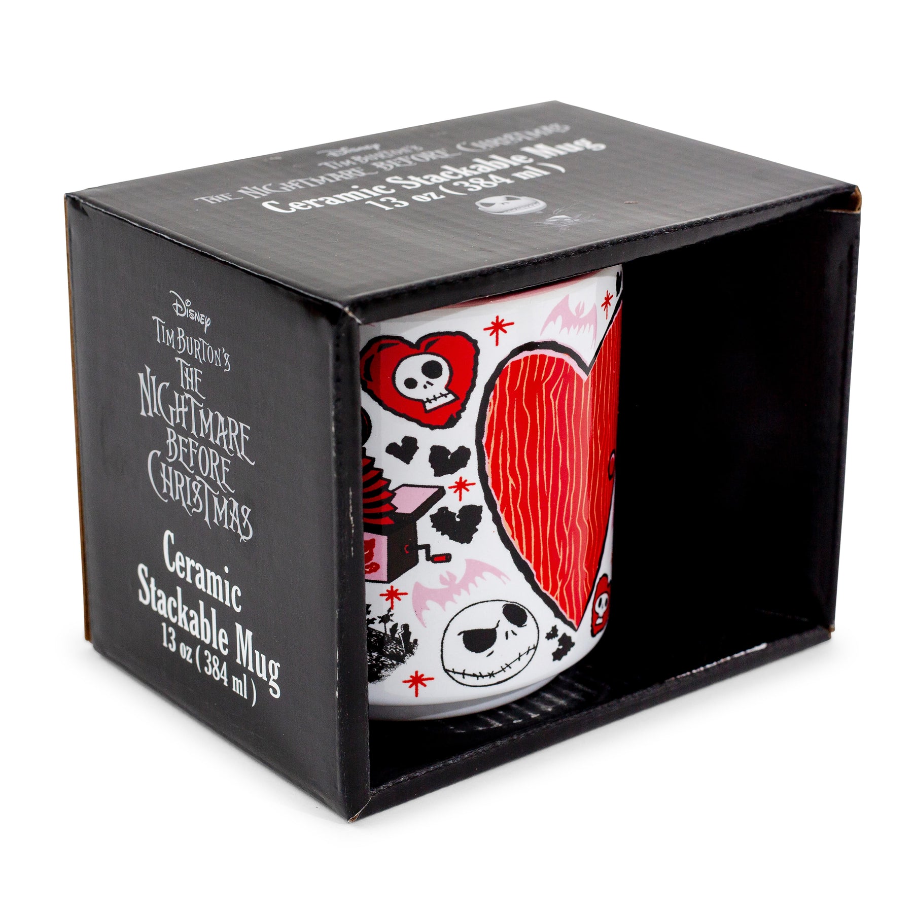 Disney The Nightmare Before Christmas Valentine's Town Stackable Ceramic Mug