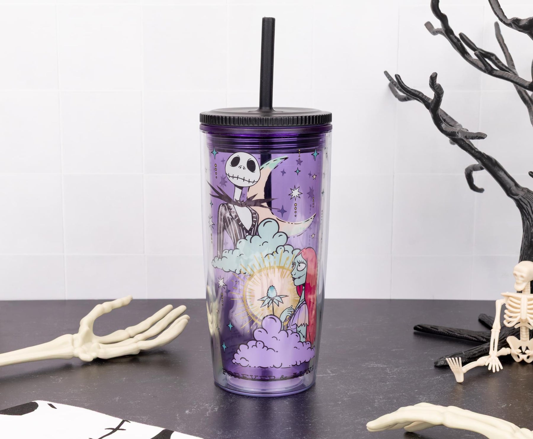 Disney The Nightmare Before Christmas "Forever and Always" 20-Ounce Tumbler