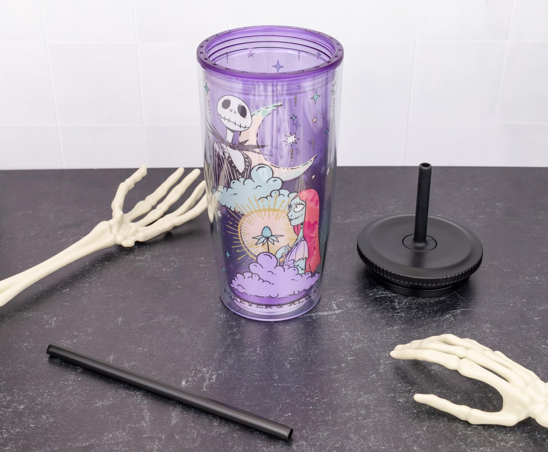 Disney The Nightmare Before Christmas "Forever and Always" 20-Ounce Tumbler