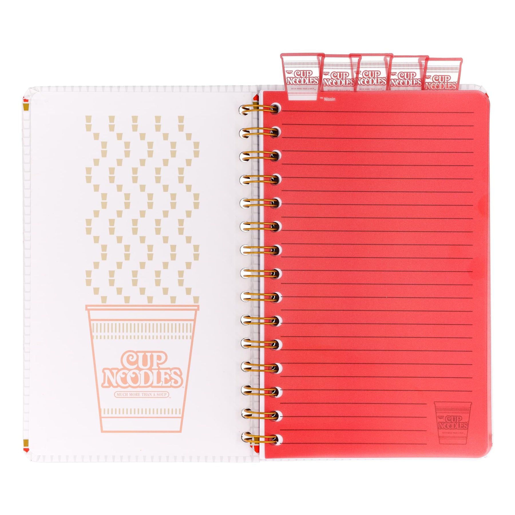 Nissin Cup Noodles 5-Tab Spiral Notebook | 5 x 8 Inches