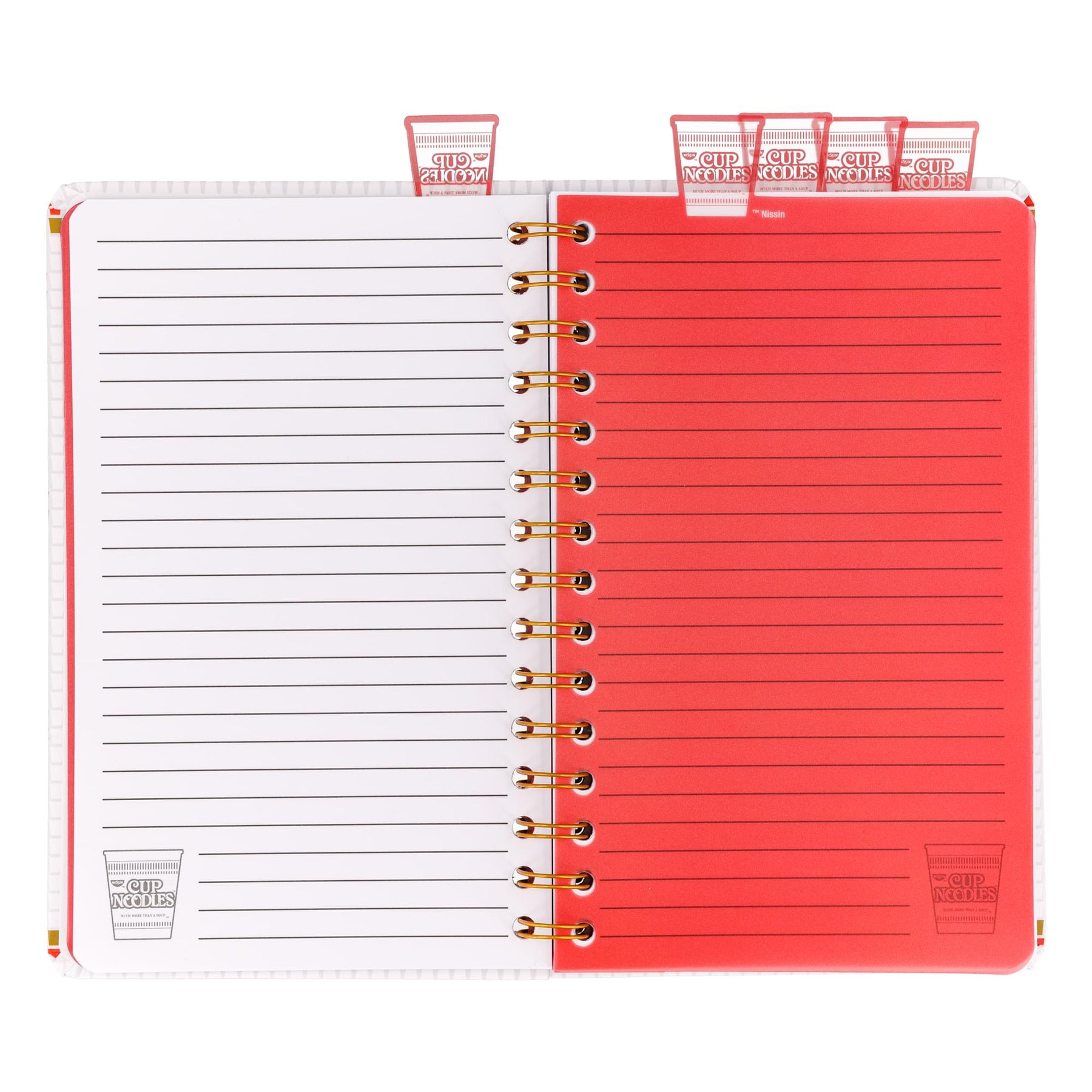 Nissin Cup Noodles 5-Tab Spiral Notebook | 5 x 8 Inches
