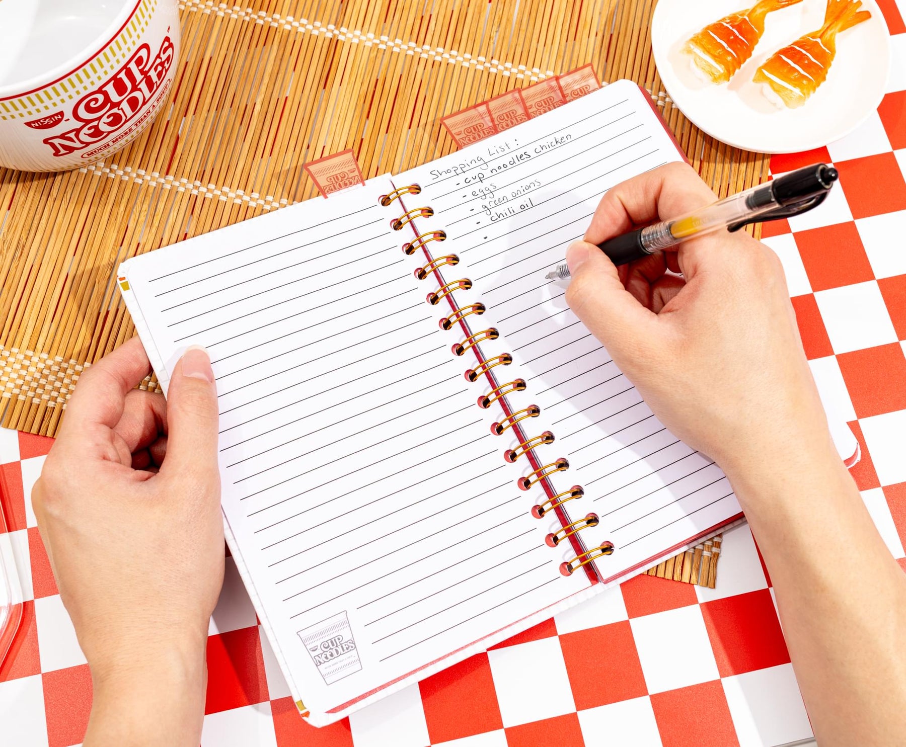 Nissin Cup Noodles 5-Tab Spiral Notebook | 5 x 8 Inches