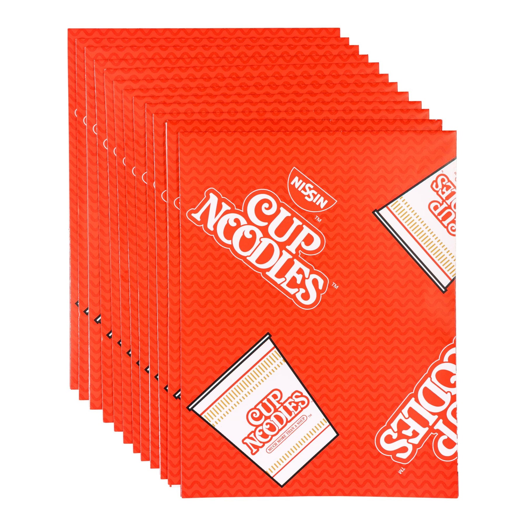 Nissin Cup Noodles Logo 12-Piece Wrapping Paper Set | 20 x 30 Inches
