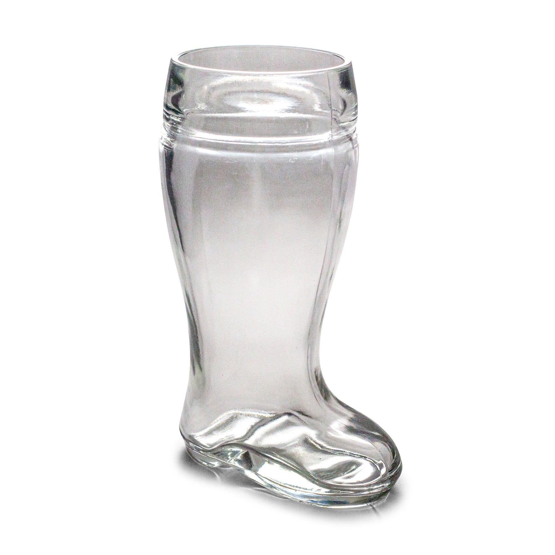 Santa Claus Boot Sculpted Glass Cup | Holds 23 Ounces