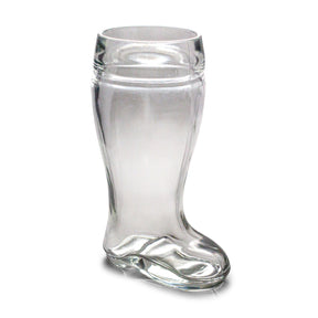 Santa Claus Boot Sculpted Glass Cup | Holds 23 Ounces