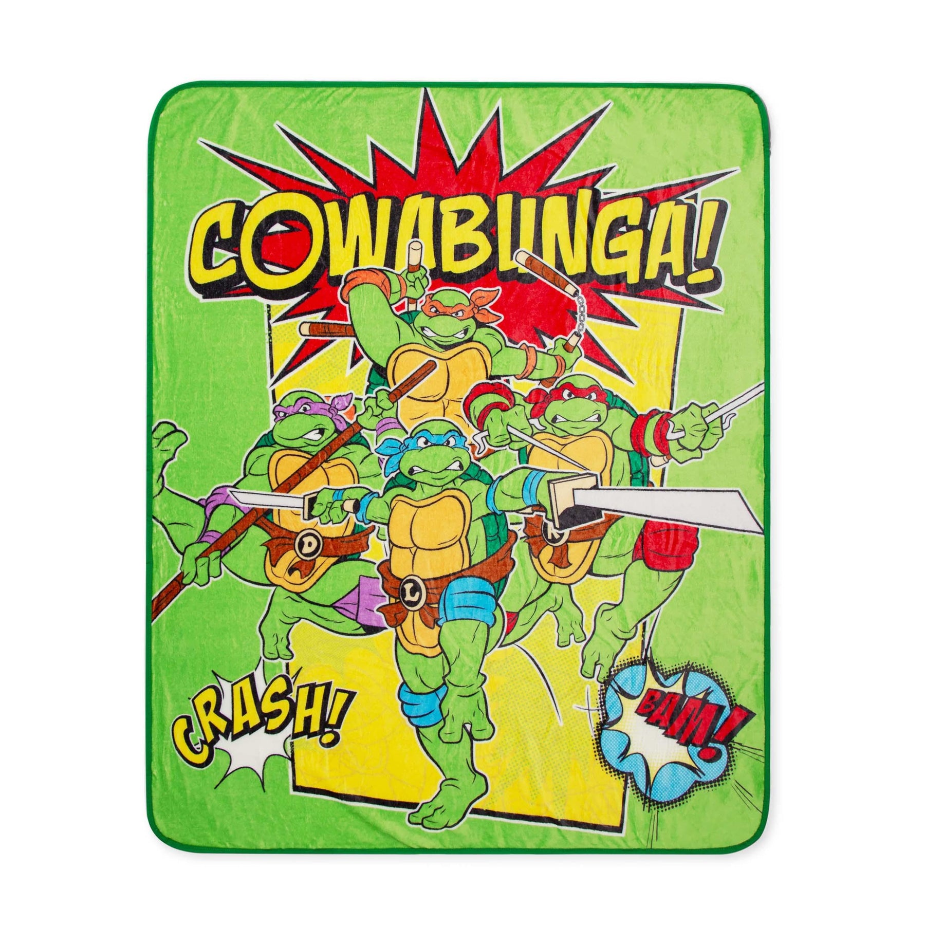 Teenage Mutant Ninja Turtles "Cowabunga" Fleece Throw Blanket | 50 x 60 Inches