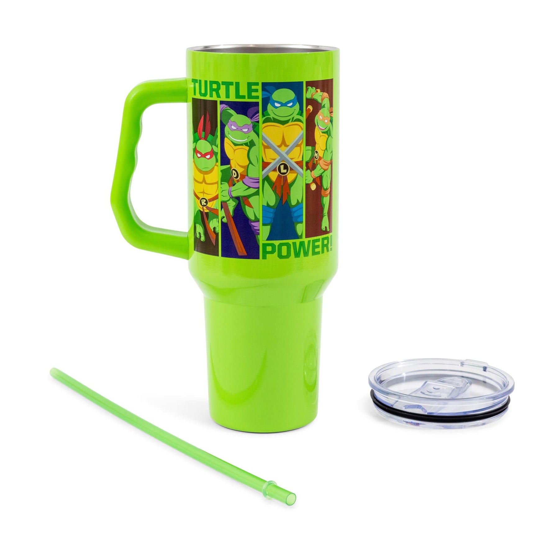 Teenage Mutant Ninja Turtles "Turtle Power" Stainless Steel Tumbler With Handle