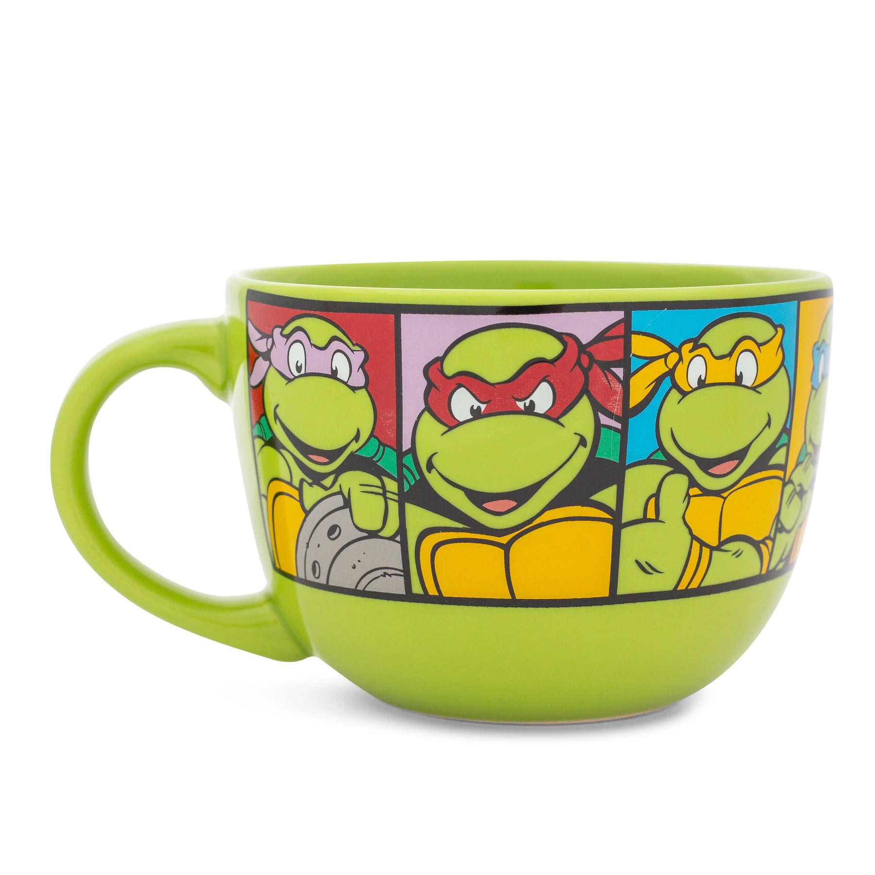 Teenage Mutant Ninja Turtles Characters Ceramic Soup Mug | Holds 24 Ounces