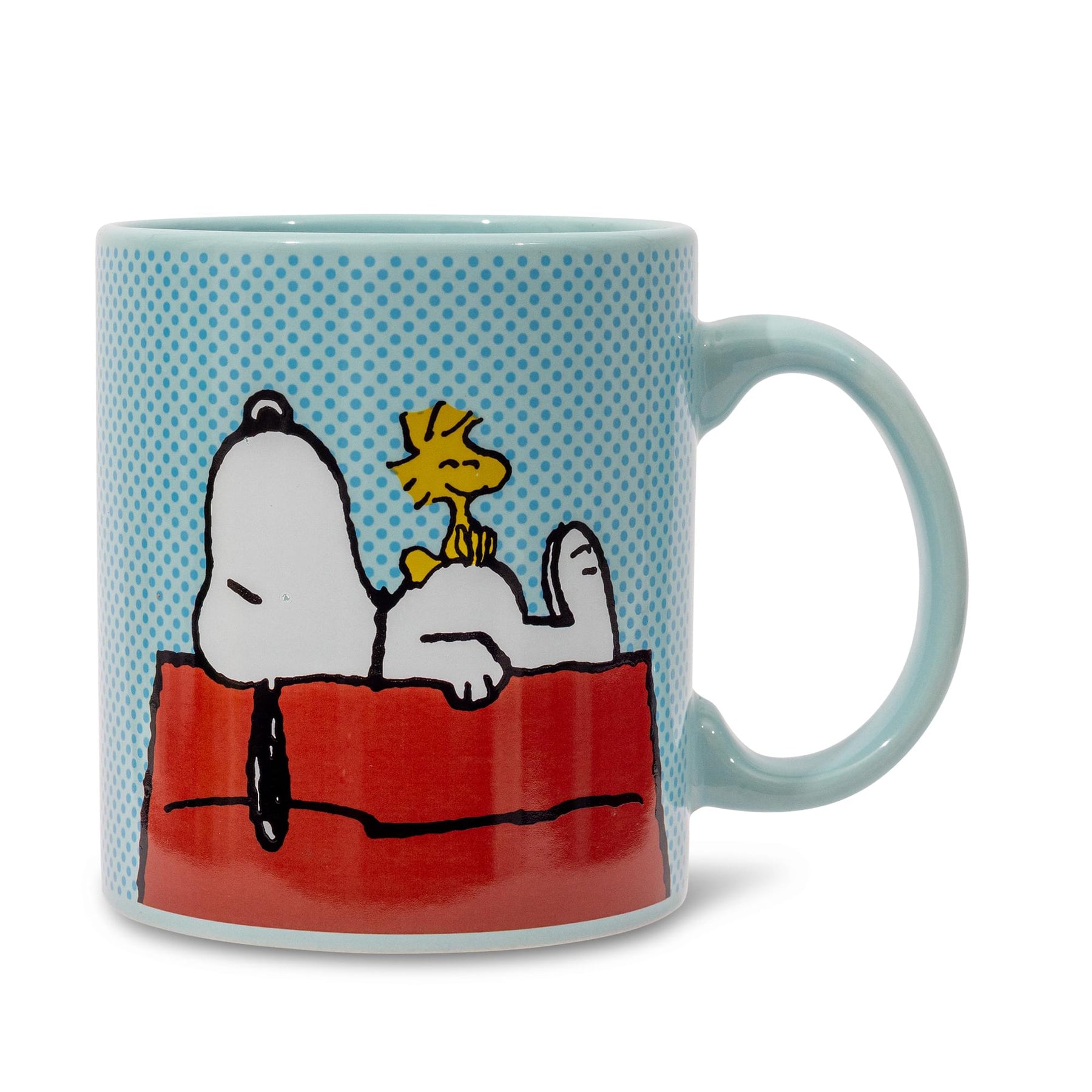 Peanuts Snoopy and Woodstock Lounging Ceramic Mug | Holds 20 Ounces