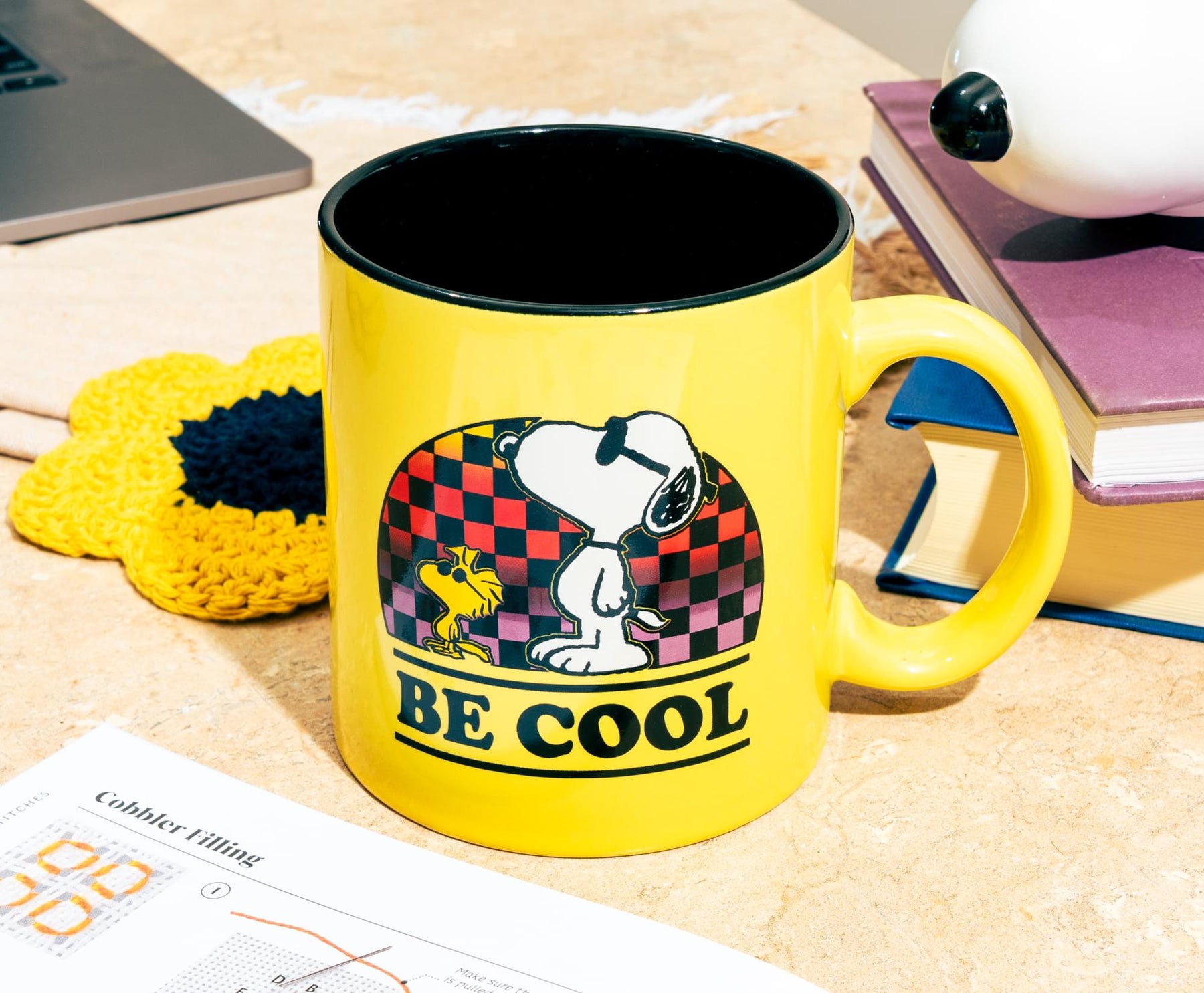 Peanuts Woodstock and Snoopy "Be Cool" Ceramic Mug | Holds 20 Ounces