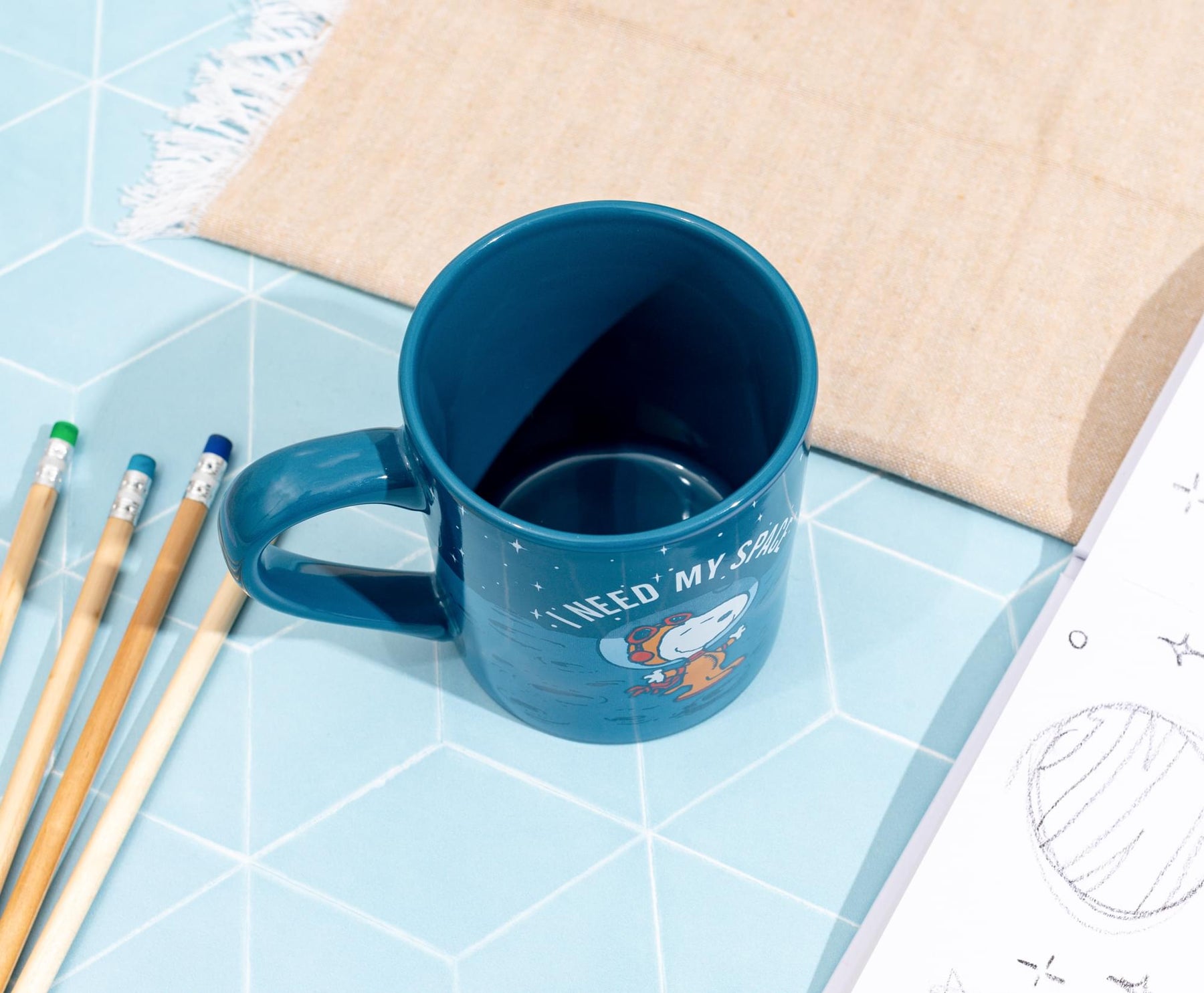 Peanuts Snoopy "I Need My Space" Ceramic Mug | Holds 14 Ounces