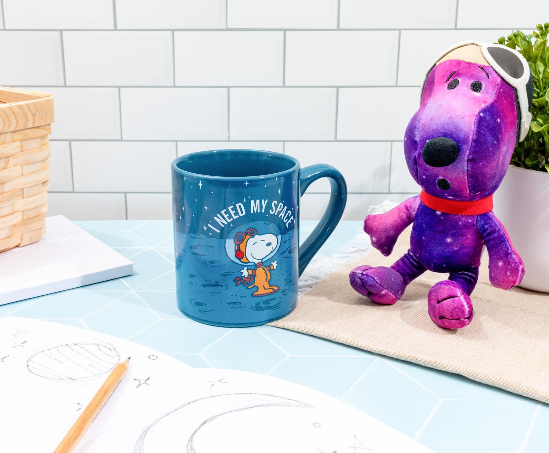 Peanuts Snoopy "I Need My Space" Ceramic Mug | Holds 14 Ounces