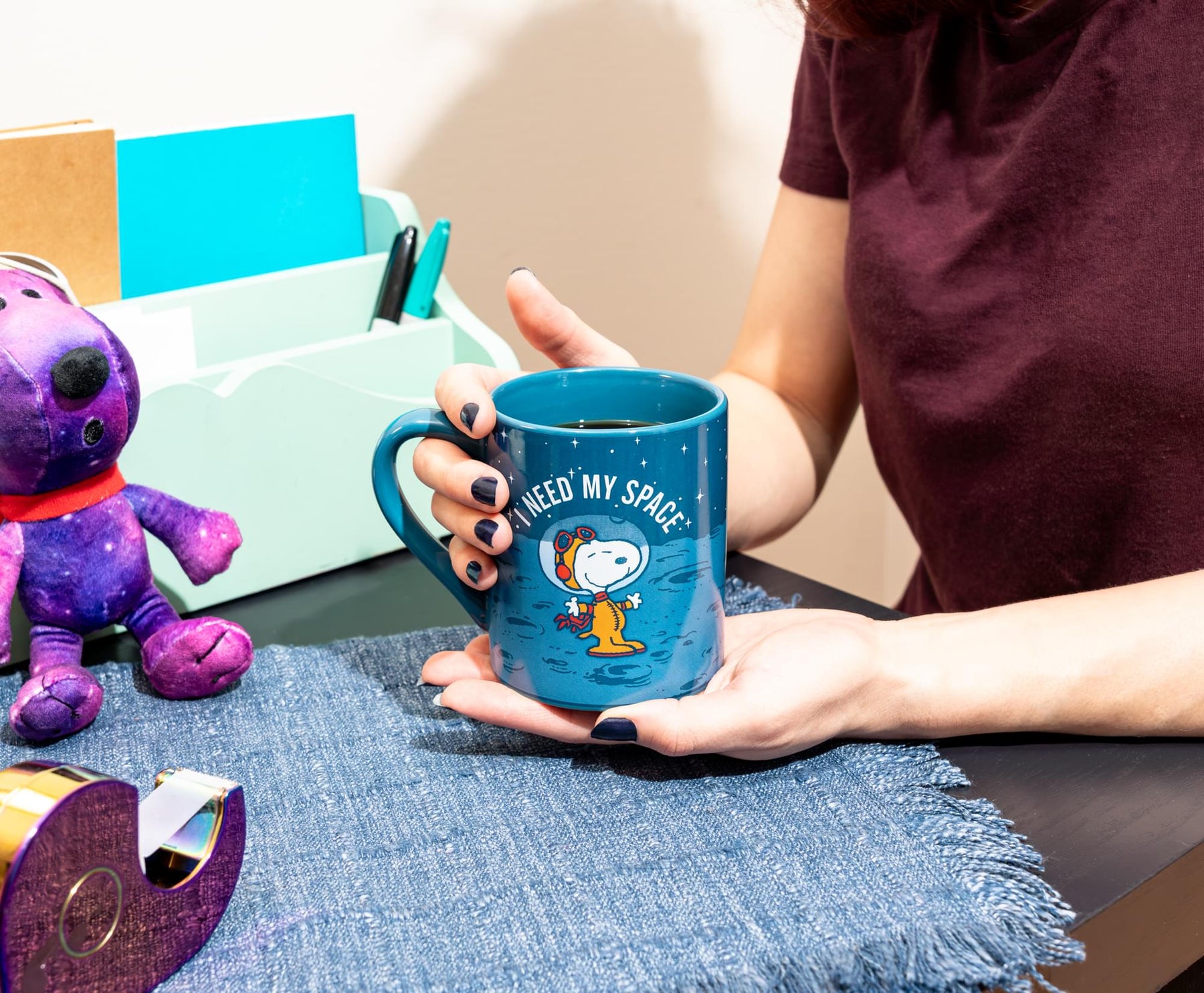 Peanuts Snoopy "I Need My Space" Ceramic Mug | Holds 14 Ounces