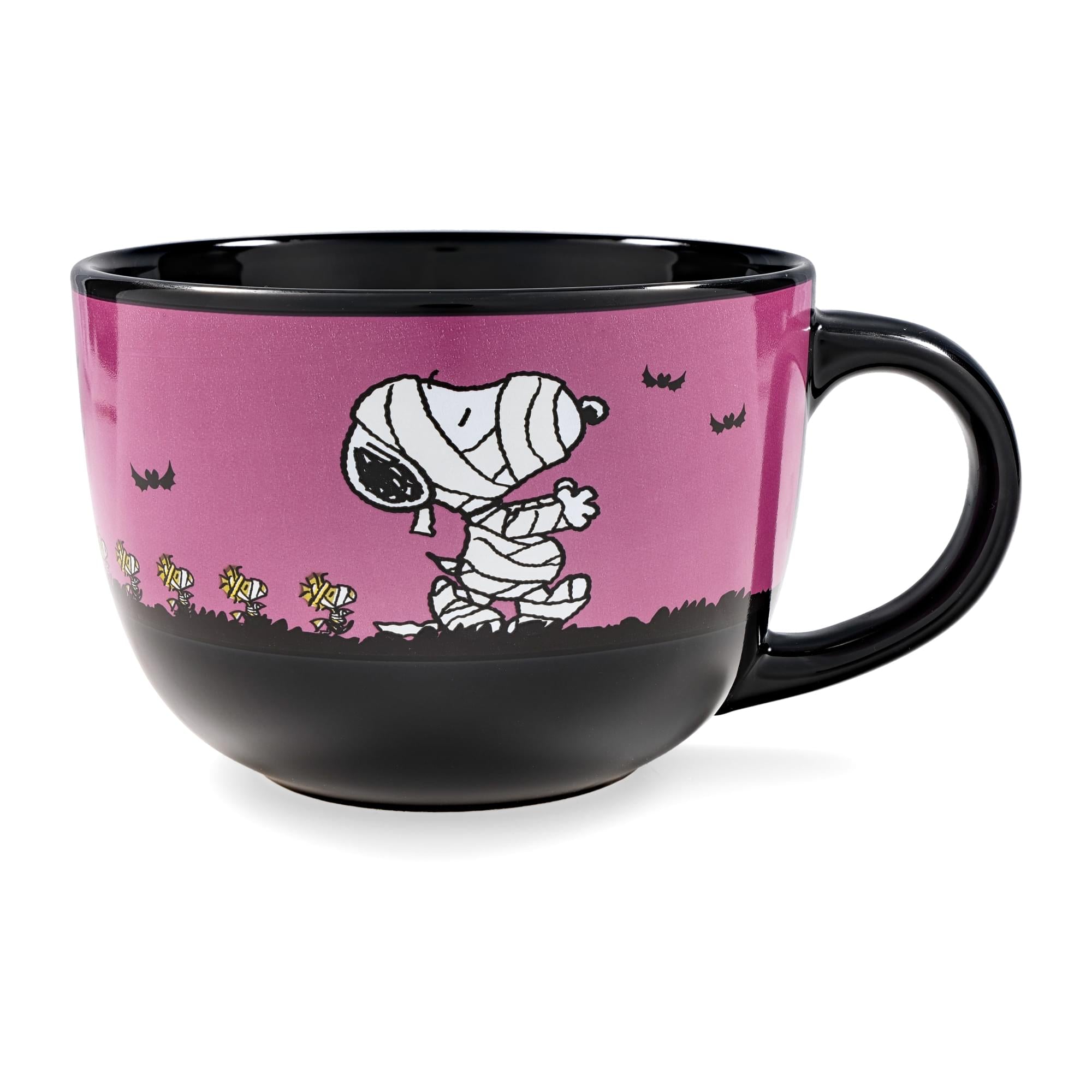 Mummy Snoopy & Woodstock Mug - 11oz Ceramic Coffee Cup, Fun & Safe For Daily Use