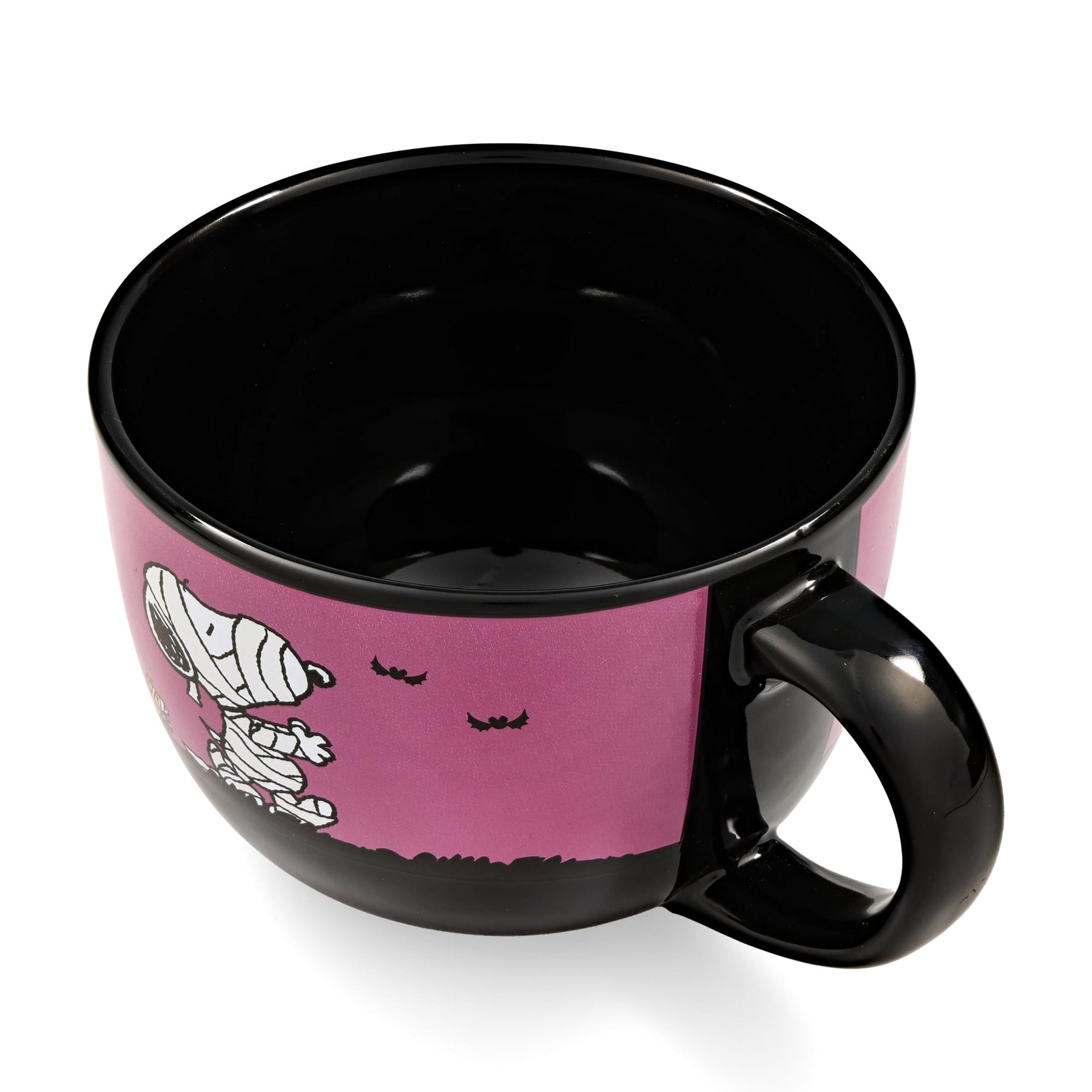Peanuts Halloween Mummy Snoopy and Woodstock Ceramic Soup Mug | Holds 24 Ounces