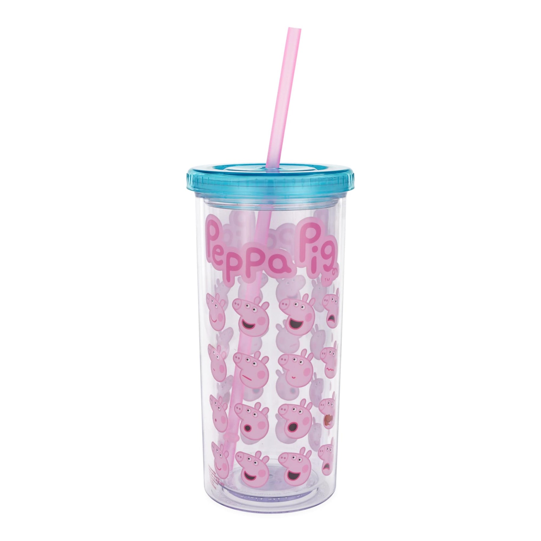 Peppa Pig Expressions 20-Ounce Carnival Cup With Lid and Straw