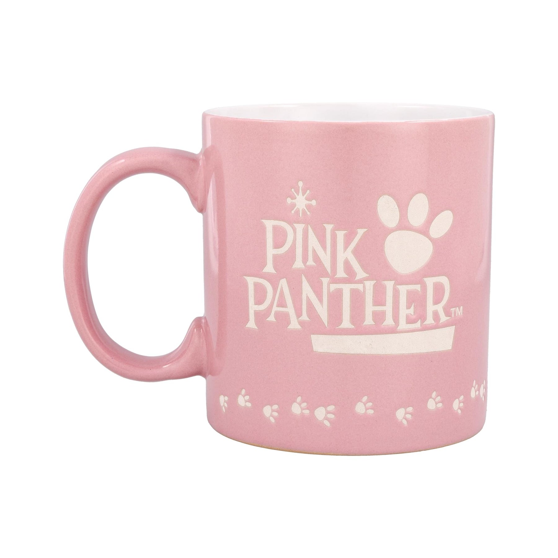 The Pink Panther Vintage Logo Wax-Resist Ceramic Mug | Holds 20 Ounces