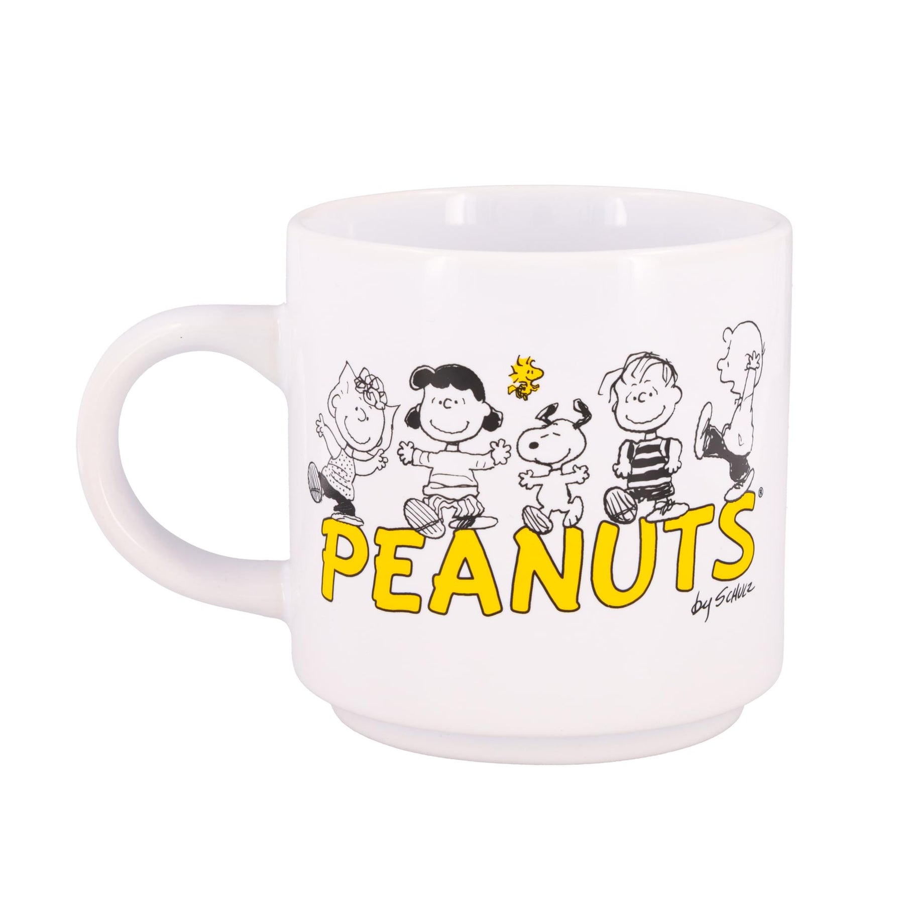 Peanuts Comic Panels 2-Piece Ceramic Stackable Mug Set | Each Holds 13 Ounces