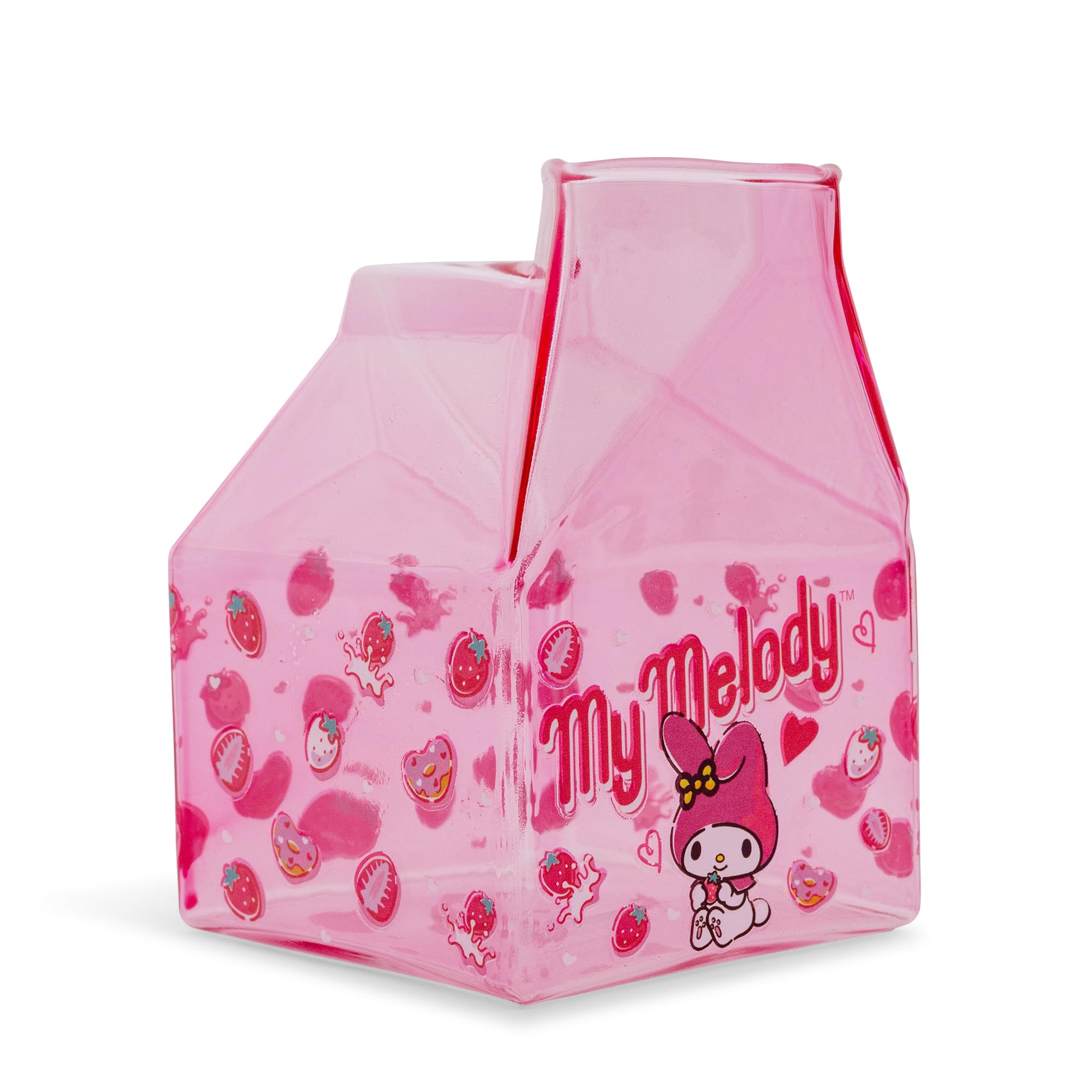 Sanrio My Melody Sweets 12 Ounce Glass Milk Cup | Free Shipping