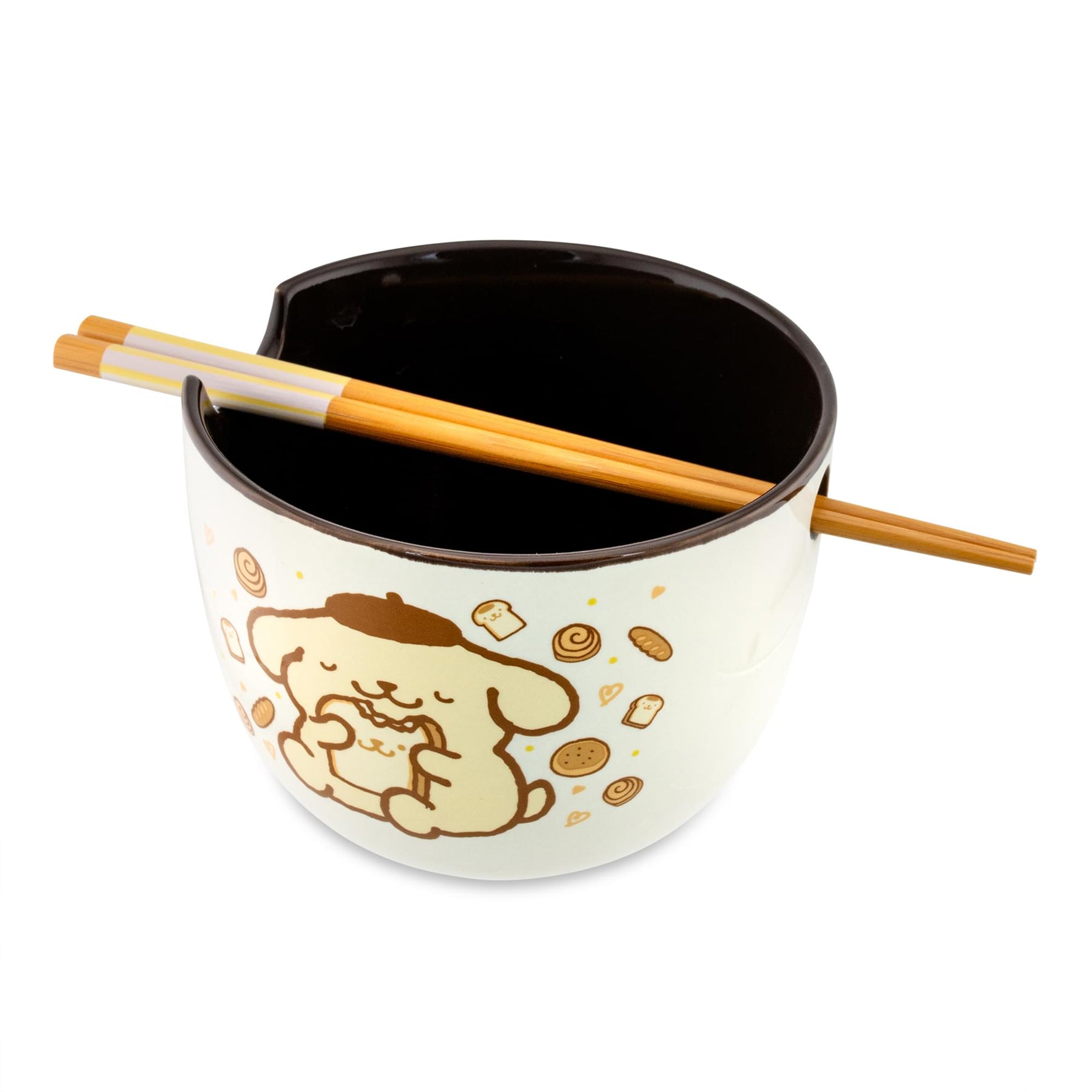 Sanrio Pompompurin 20-Ounce Ramen Bowl With Chopsticks and Spoon