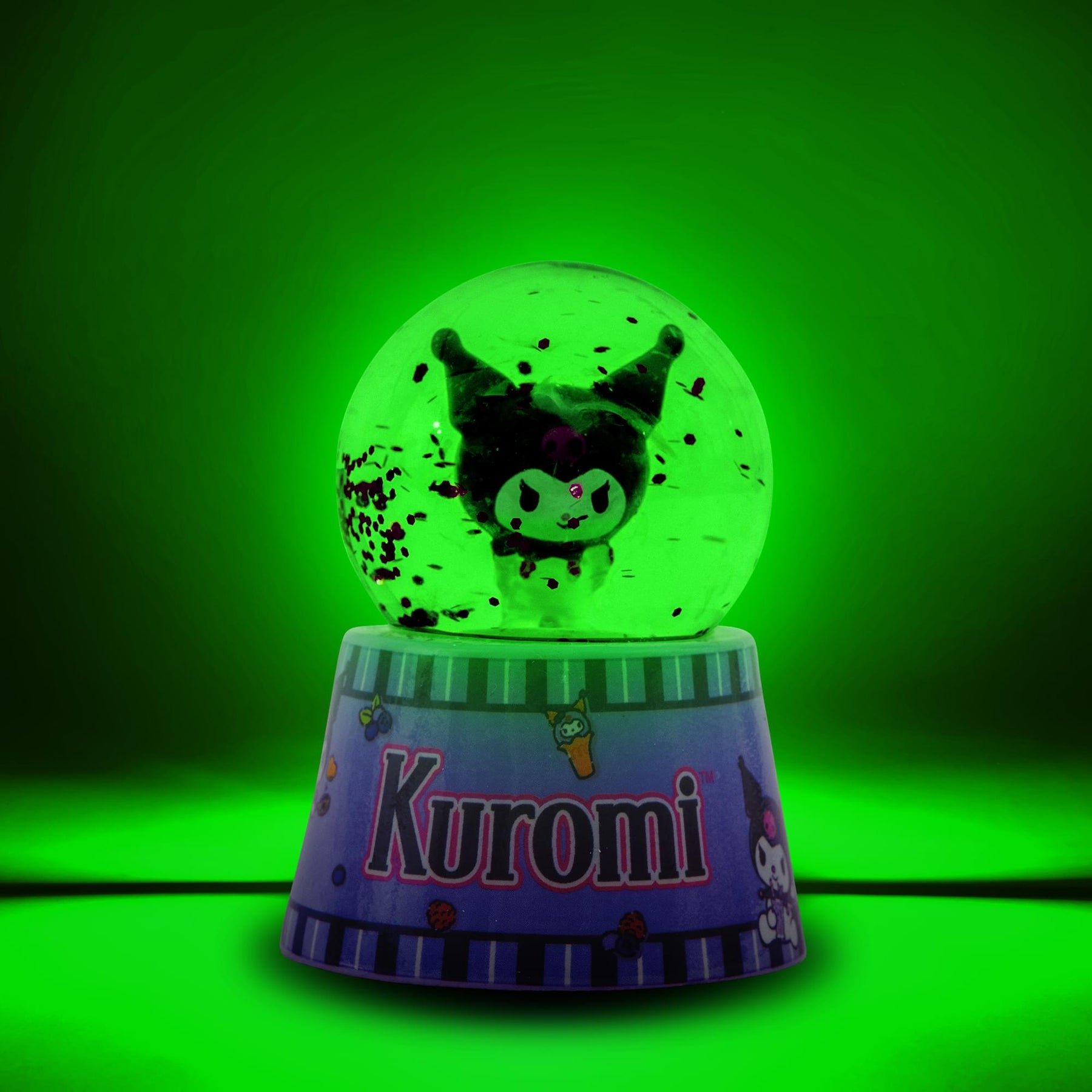 Sanrio Kuromi Mini Light-Up Snow Globe | 3 Inches Tall