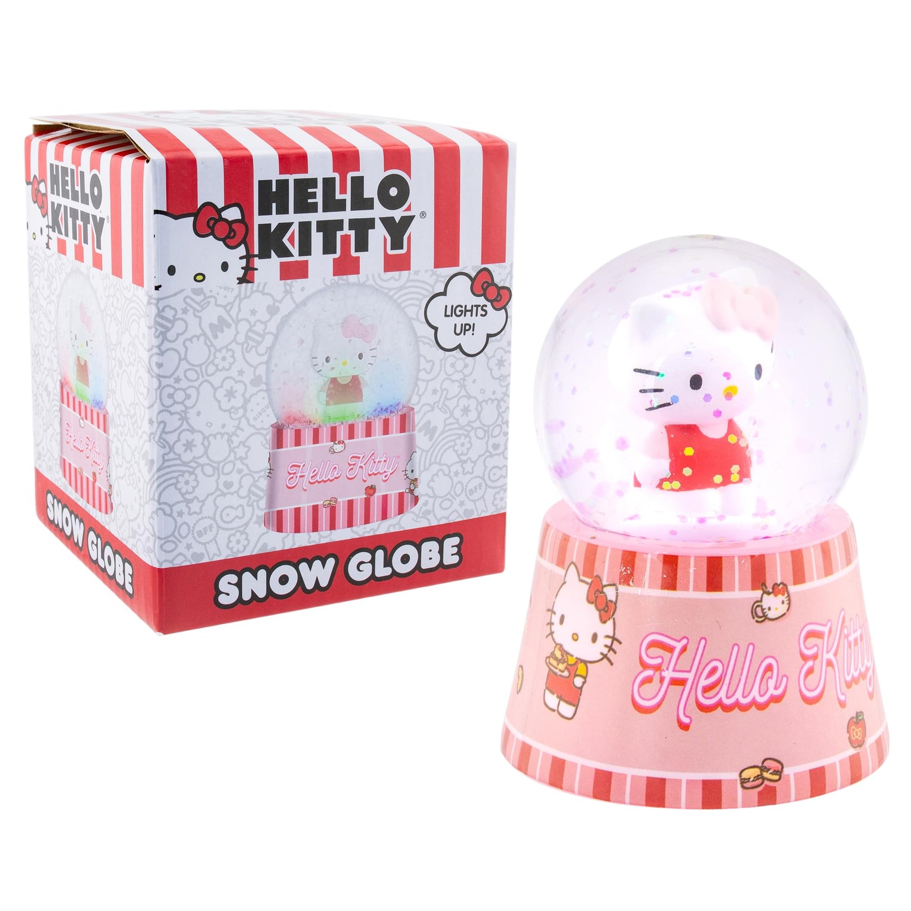 Sanrio Hello Kitty Mini Light-Up Snow Globe | 3 Inches Tall