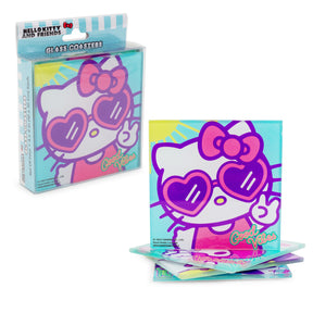 Sanrio Hello Kitty and Friends Glass Coasters | Set of 4