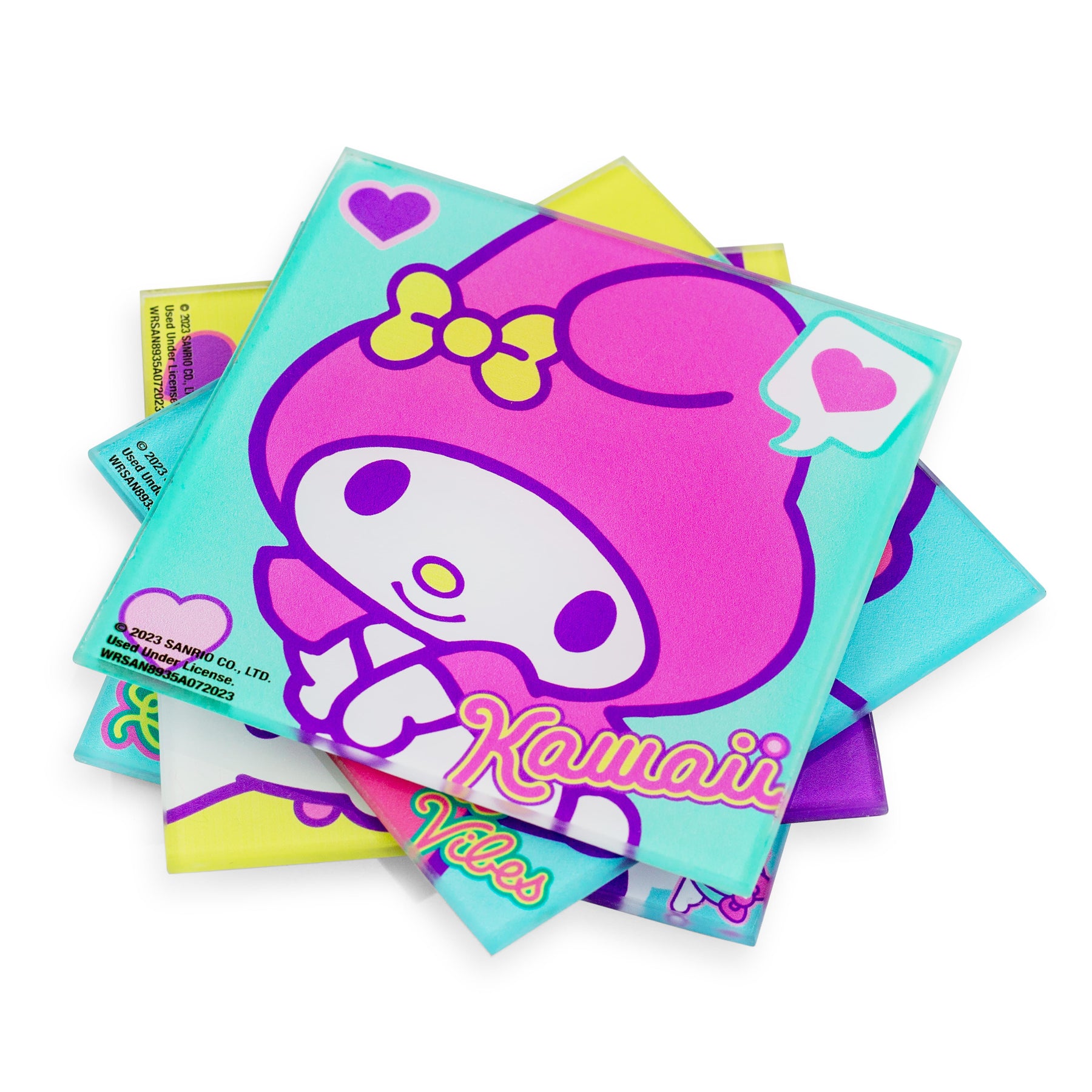 Sanrio Hello Kitty and Friends Glass Coasters | Set of 4