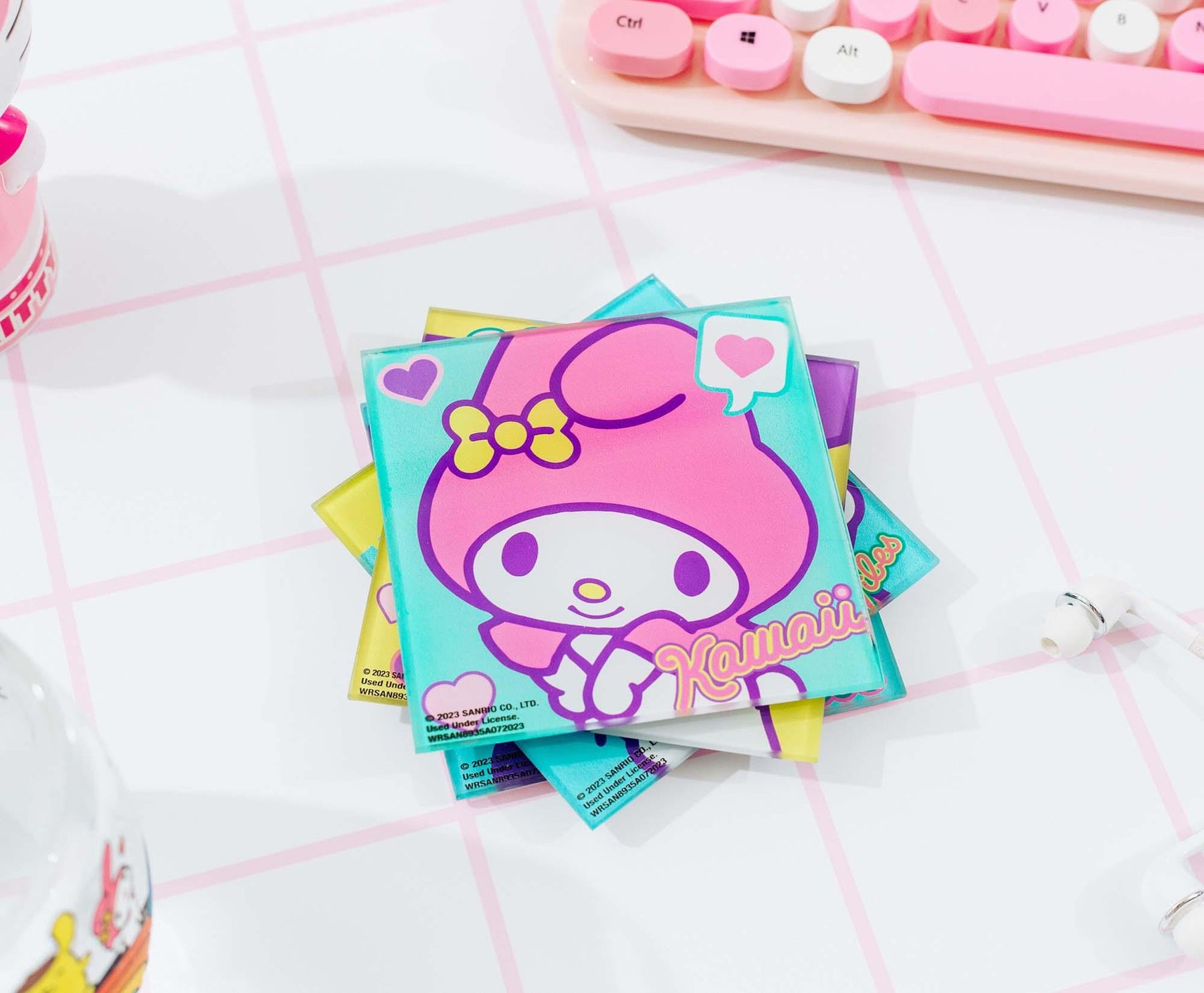 Sanrio Hello Kitty and Friends Glass Coasters | Set of 4