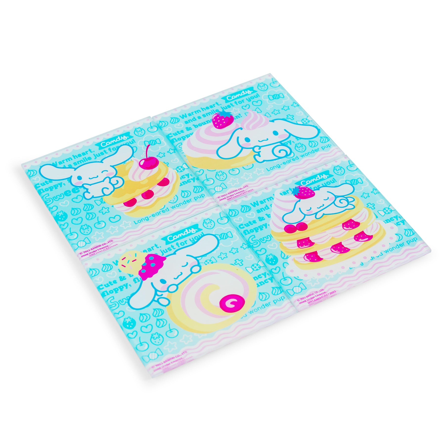 Sanrio Cinnamoroll Glass Coasters | Set of 4