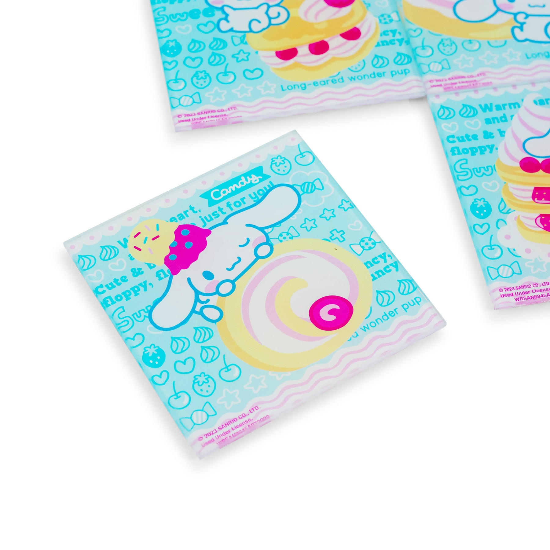 Sanrio Cinnamoroll Glass Coasters | Set of 4