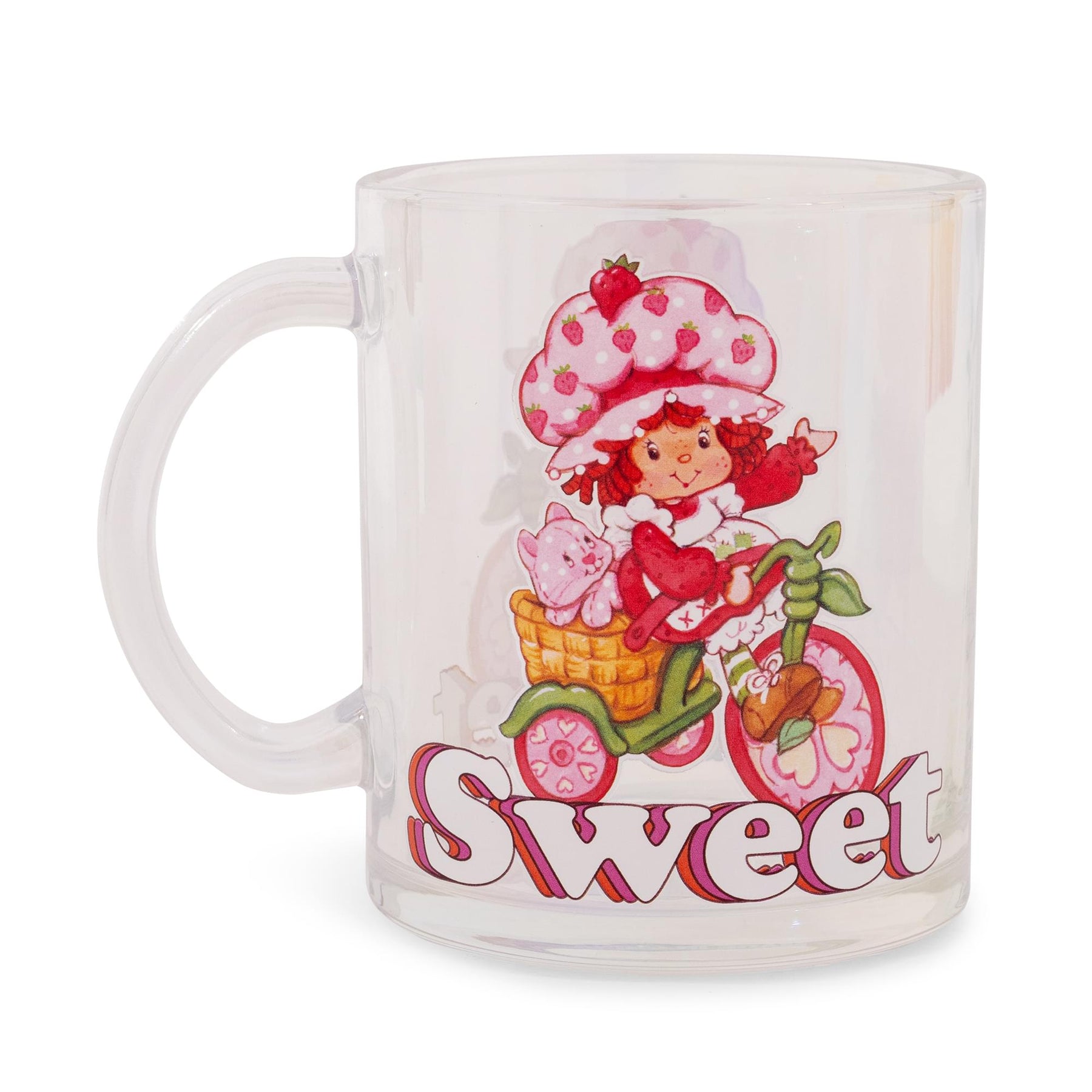 Strawberry Shortcake "Sweet" Glass Mug | Holds 18 Ounces