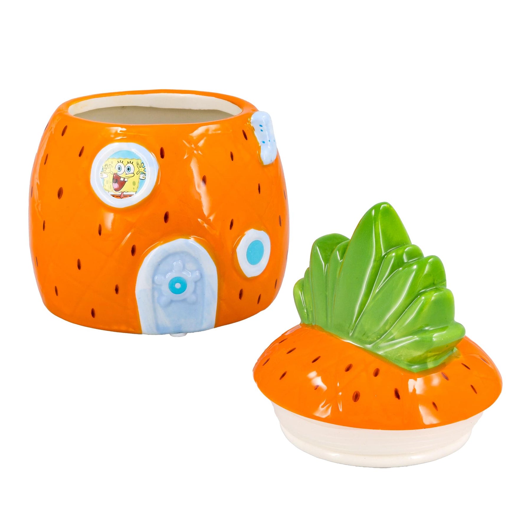 Nickelodeon SpongeBob SquarePants Pineapple House Sculpted Ceramic Snack Jar