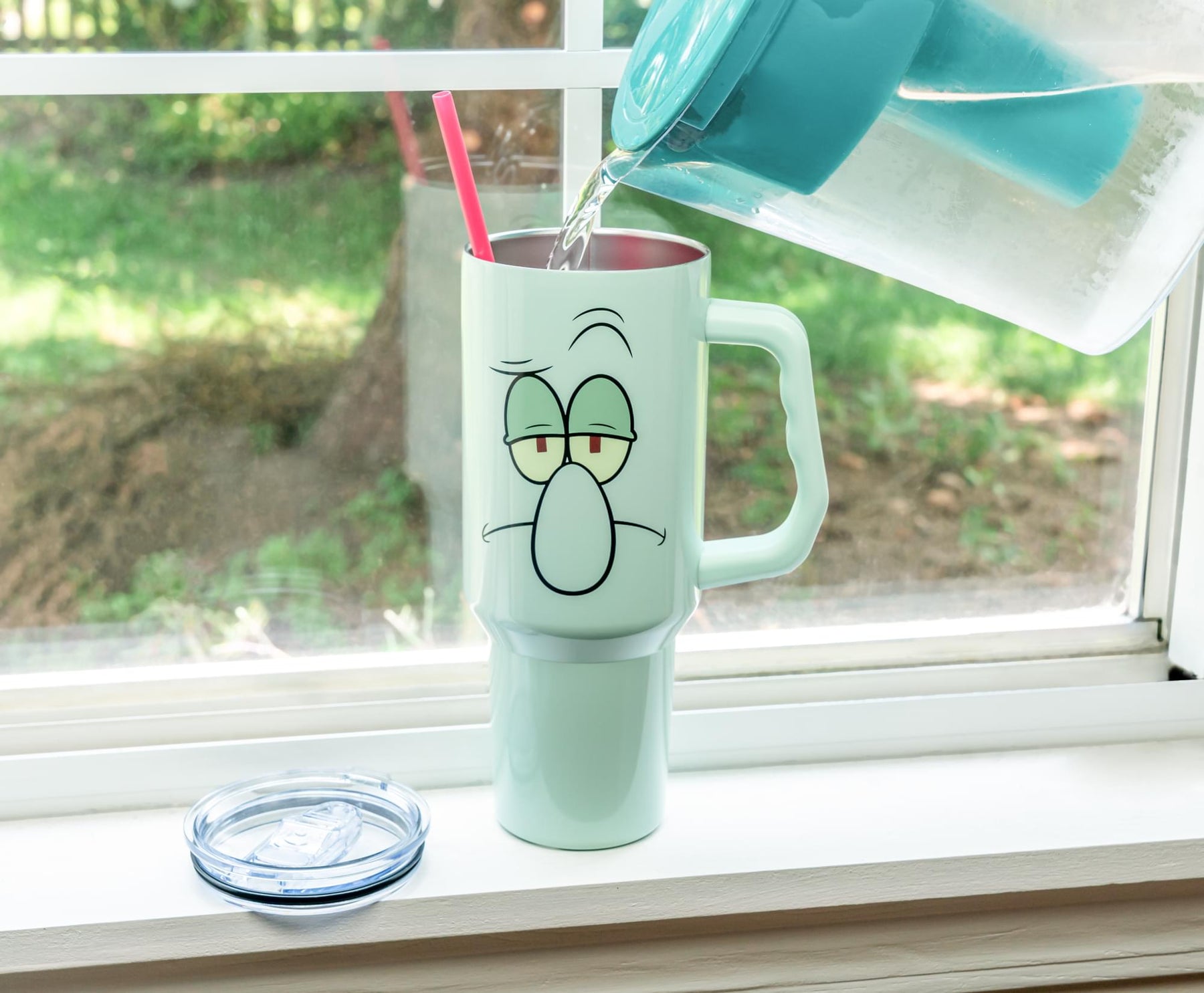 Nickelodeon SpongeBob SquarePants Squidward 40-Ounce Stainless Steel Tumbler