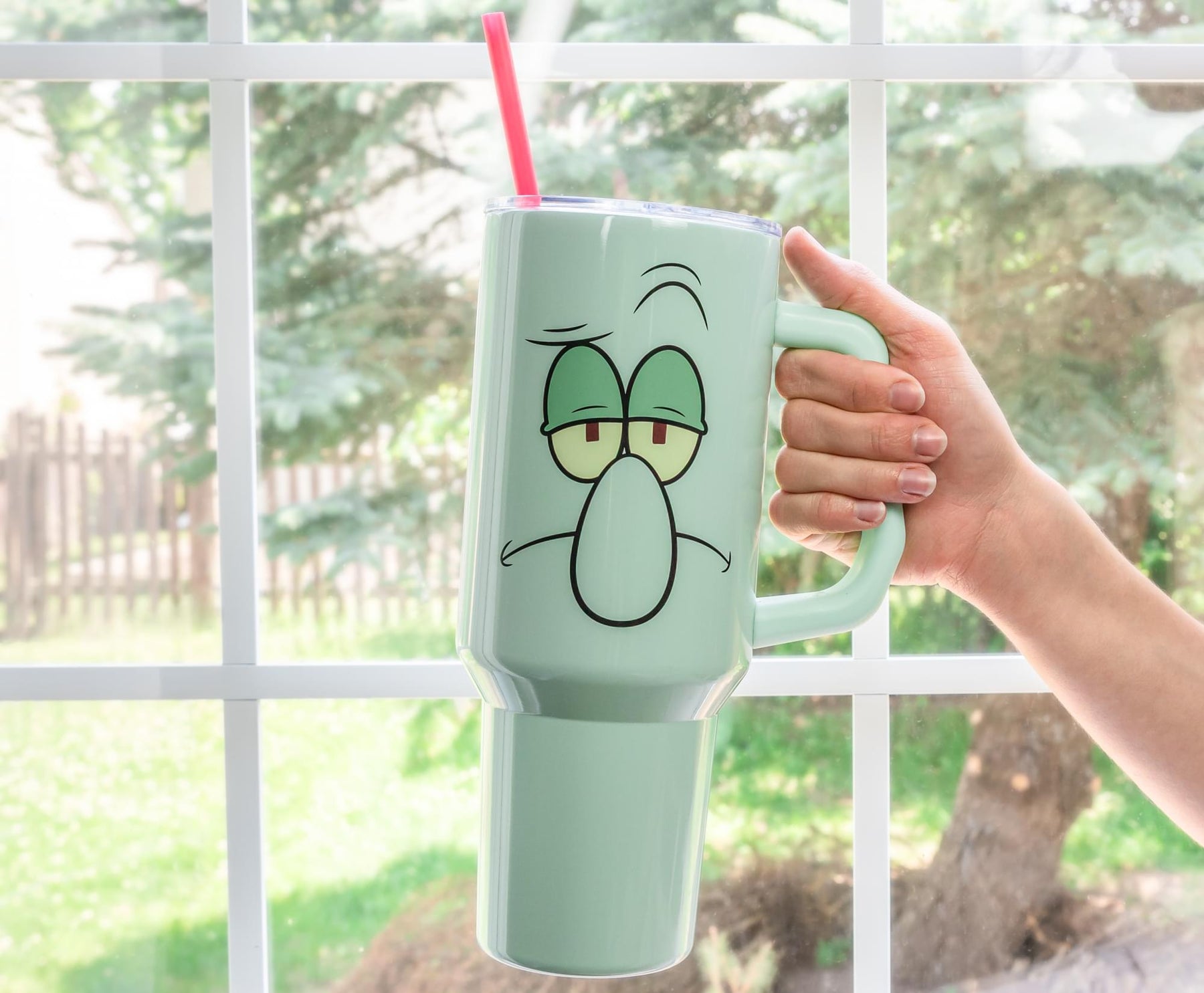 Nickelodeon SpongeBob SquarePants Squidward 40-Ounce Stainless Steel Tumbler