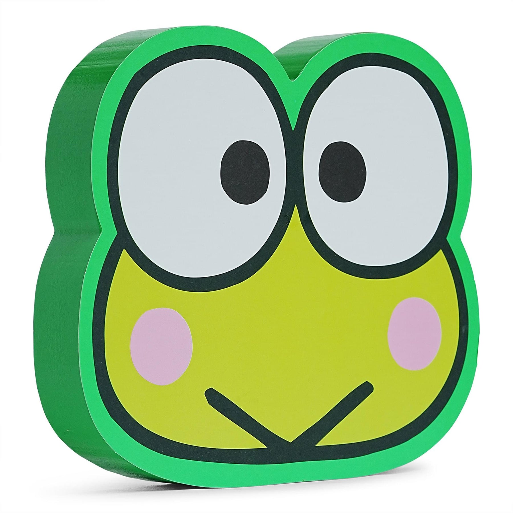 Sanrio Keroppi Die-Cut Wooden Wall Art Sign | 7 x 8 Inches